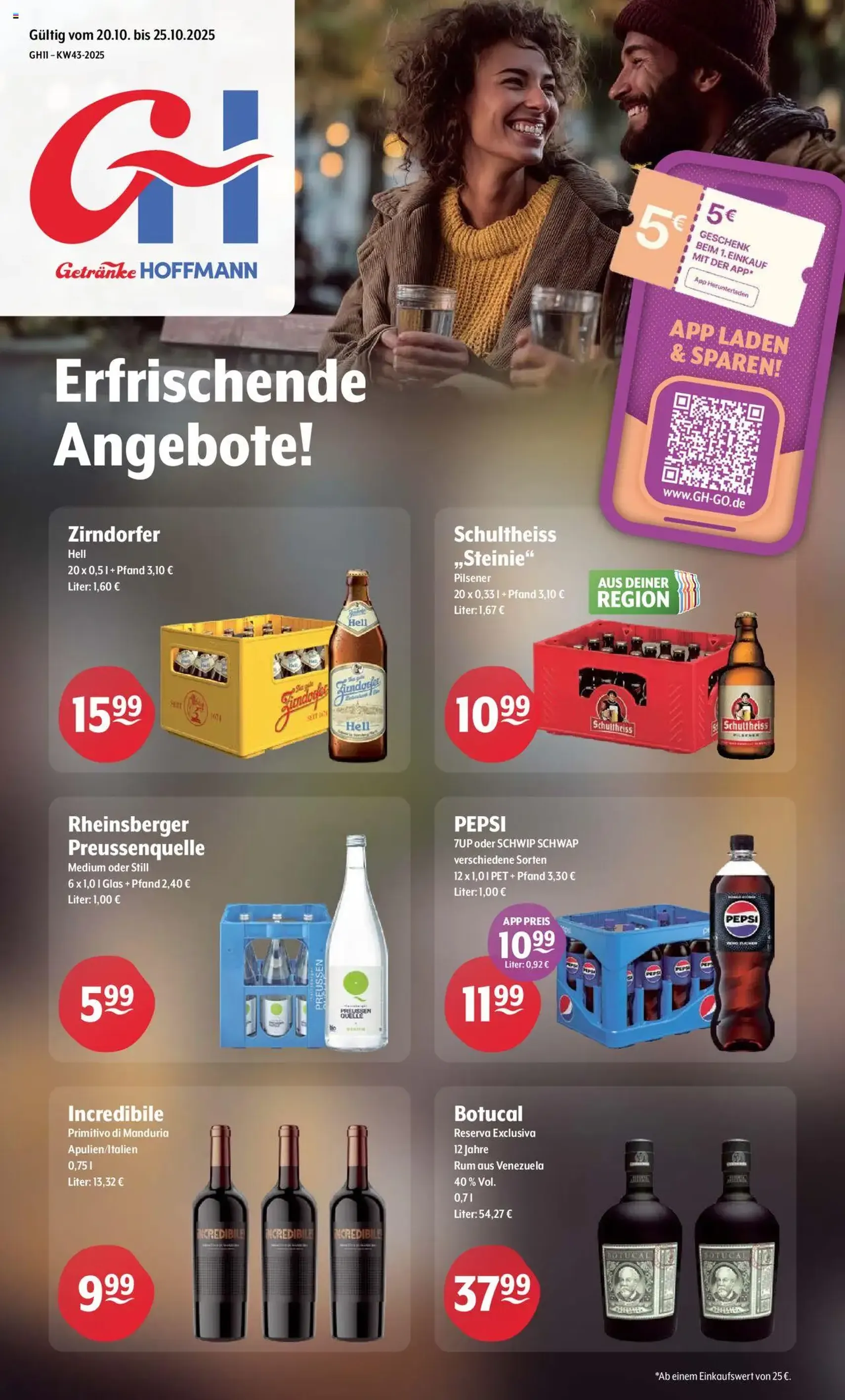 Trink und Spare Prospekt - Gültiger Prospekt ab 20.10.2025, Seite 1 von insgesamt 12