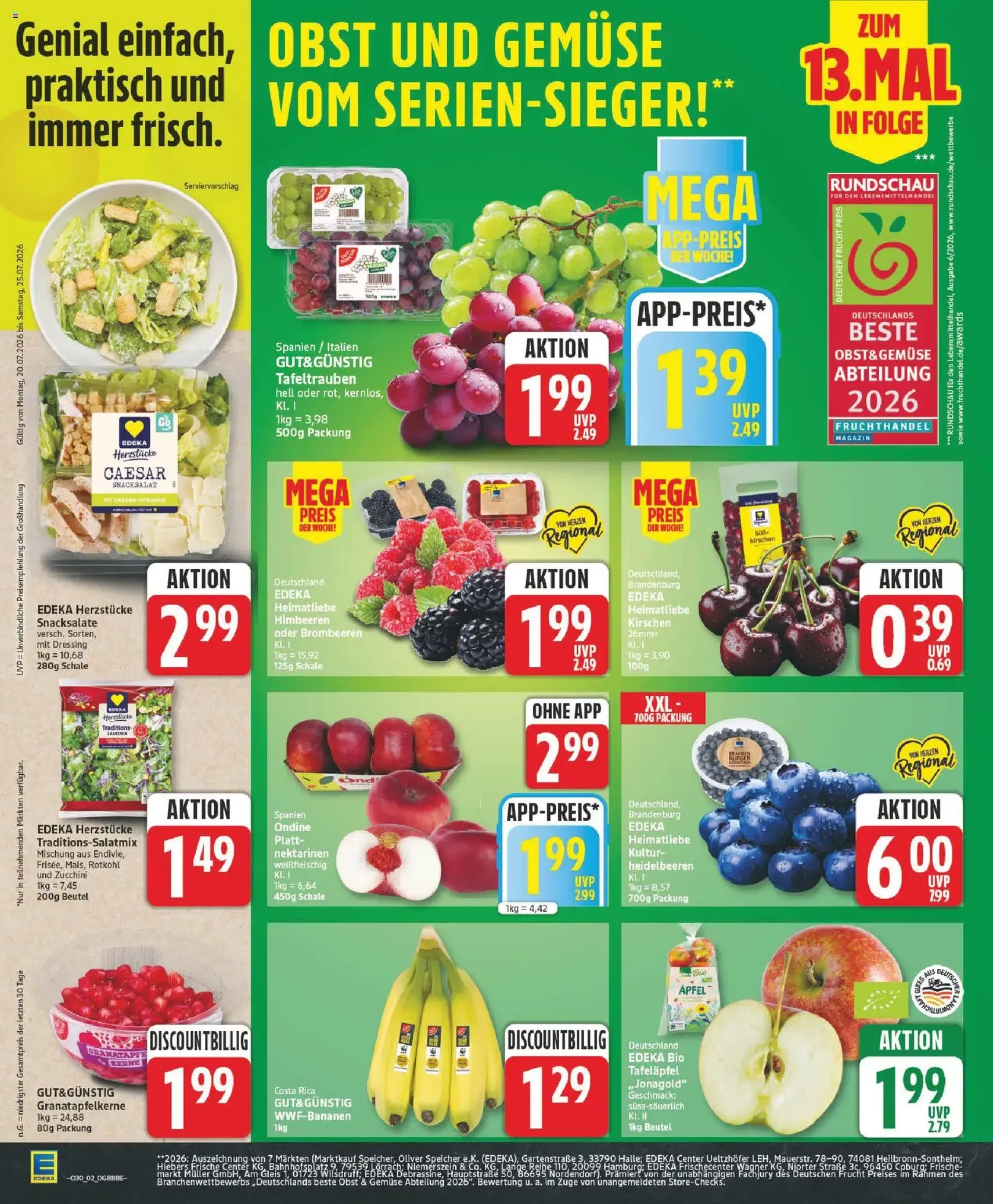 Edeka Prospekt - Gültiger Prospekt ab 20.07.2026, Seite 2 von insgesamt 28