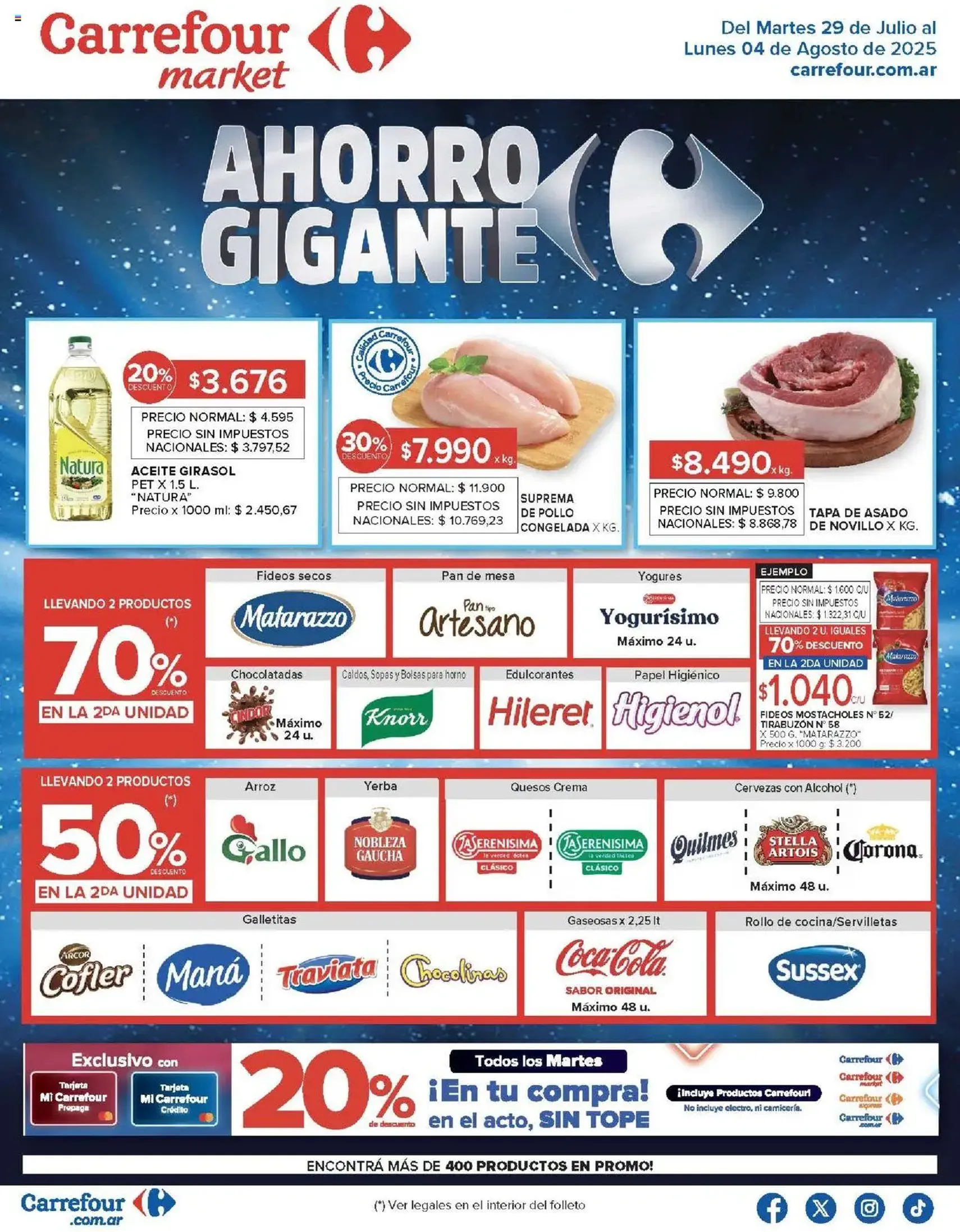 Carrefour Market catálogo - folleto válido desde 29/07/2025 página 1 de 18 Carrefour Market catálogo - folleto válido desde 29/07/2025 página 1 de 18
