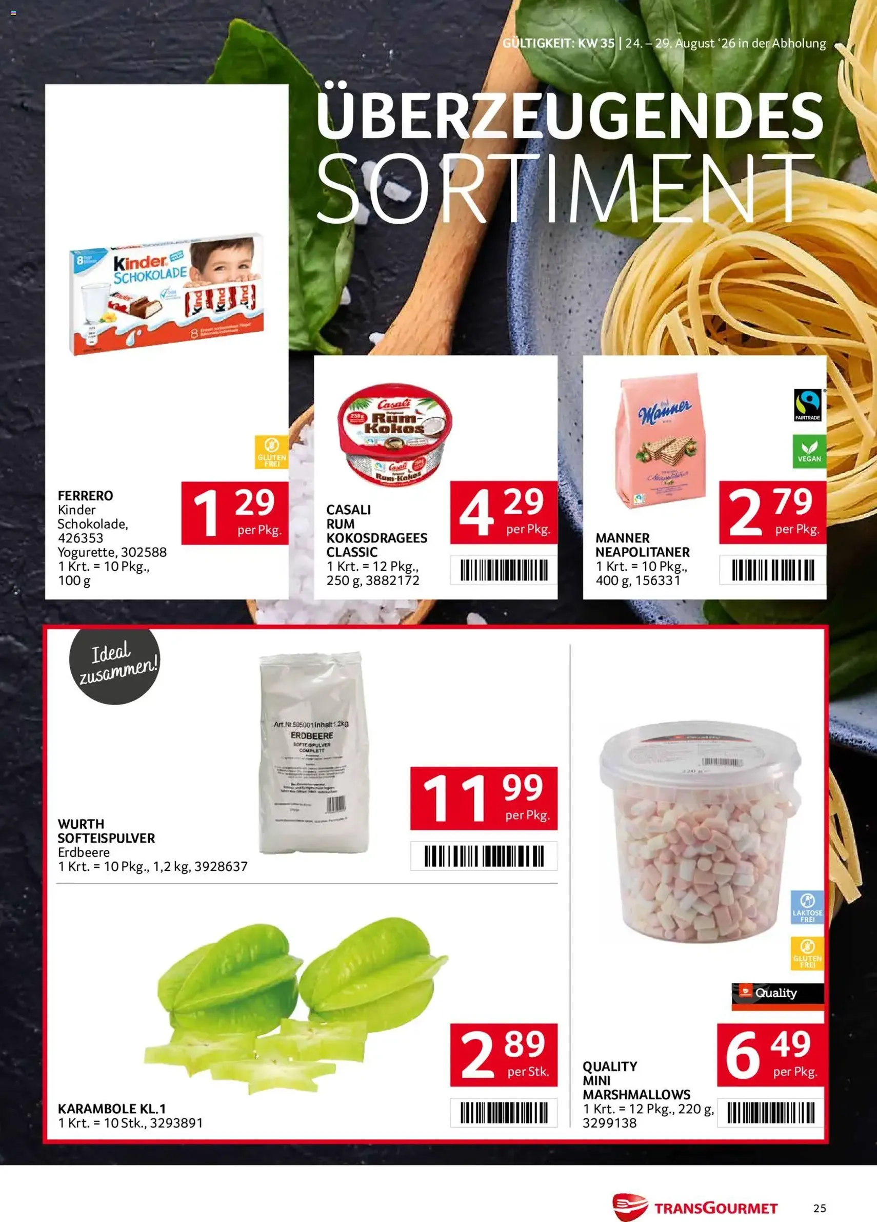 Transgourmet Flugblatt - Gültiger Prospekt ab 24.08.2026, Seite 25 von insgesamt 28
