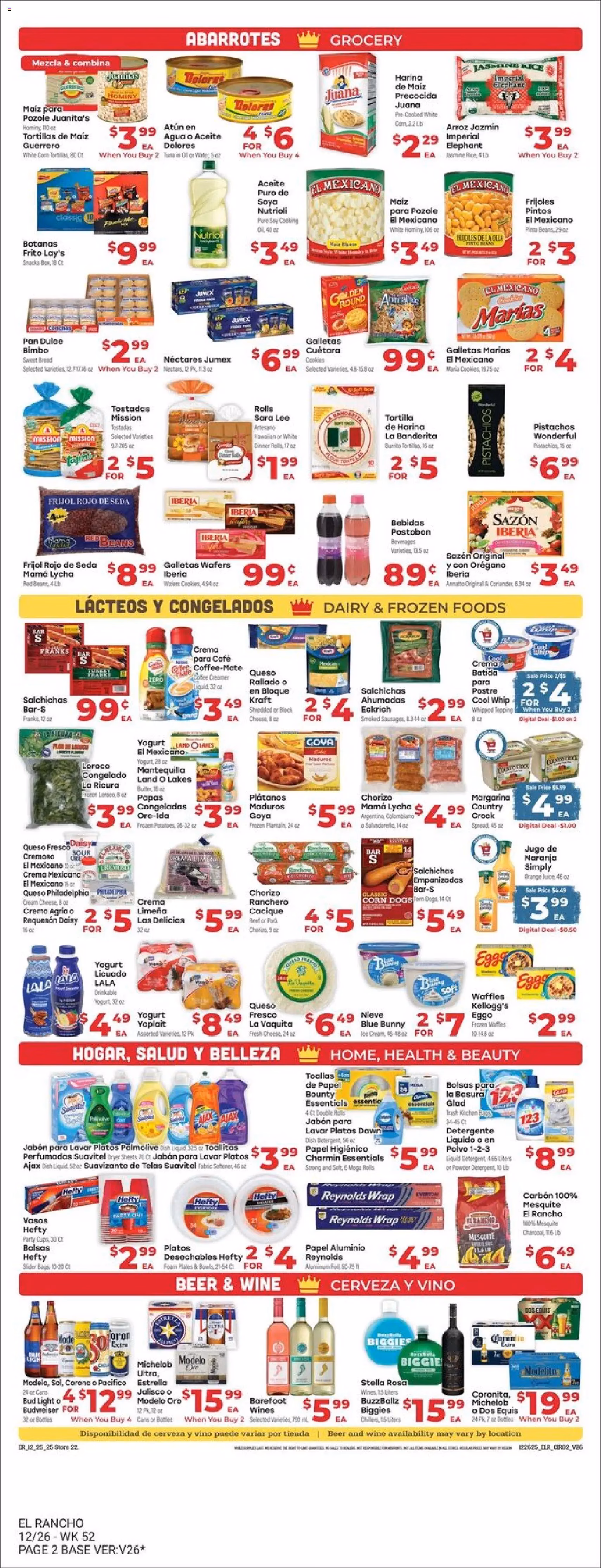 El Rancho Weekly Ad - valid flyer from 12/26/2025, page 2 of 6