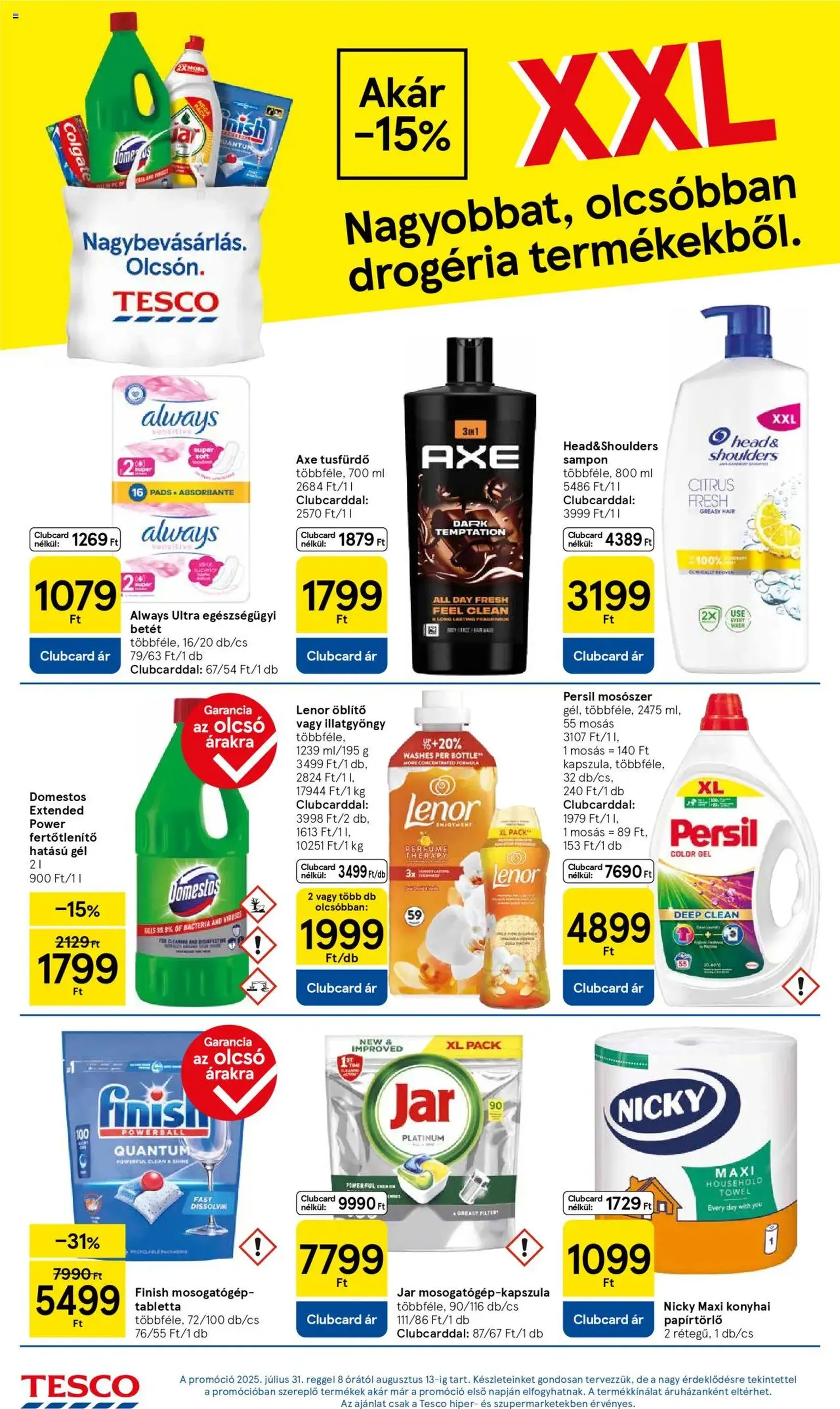 Tesco Hipermarket - Akciós újság - 2025.08.07. érvényes szórólap 8 oldal 32 oldalból Tesco Hipermarket - Akciós újság - 2025.08.07. érvényes szórólap 8 oldal 32 oldalból