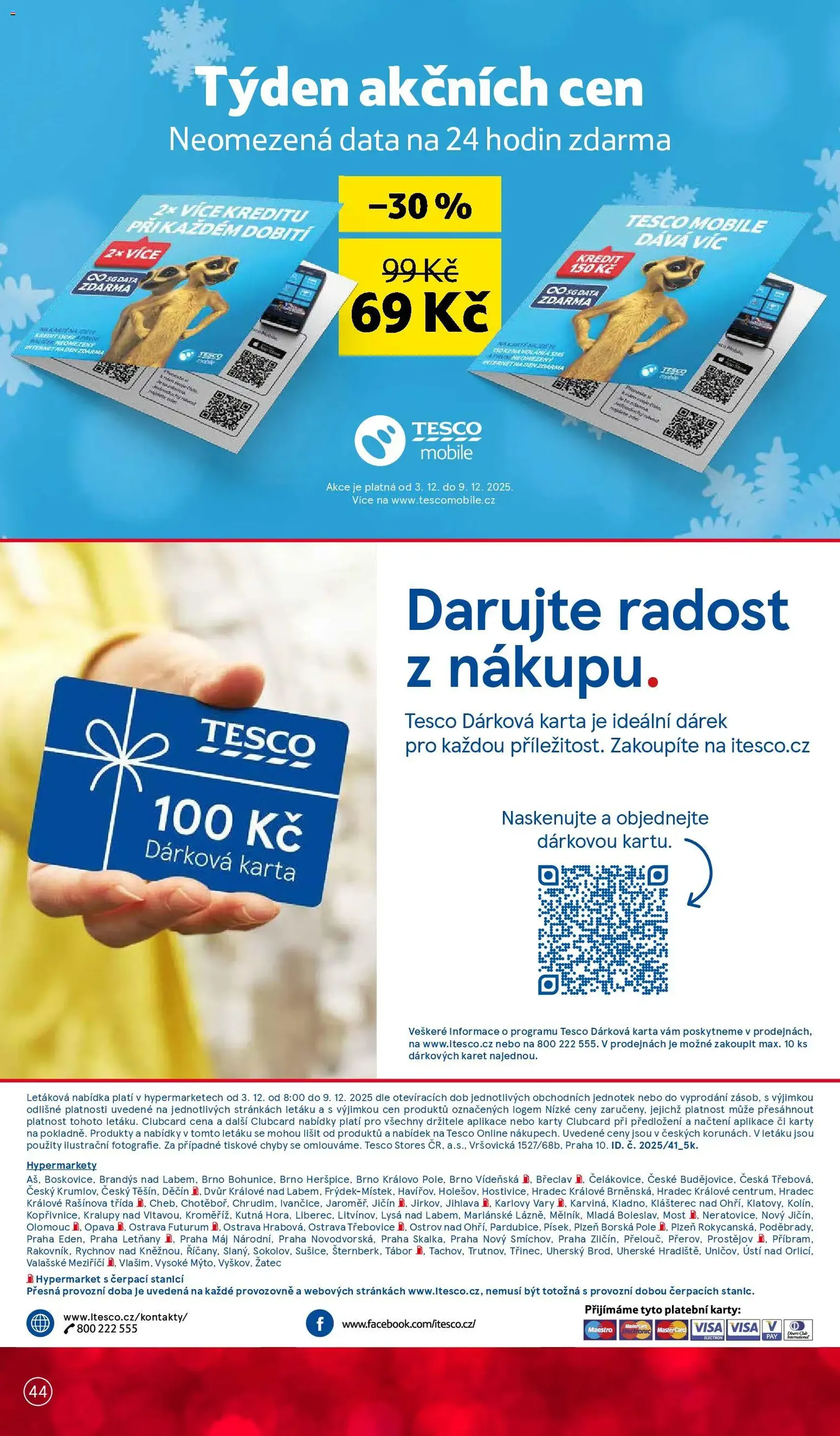 Tesco leták - Hypermarket - platný leták od 03.12.2025 strana 44 z 44