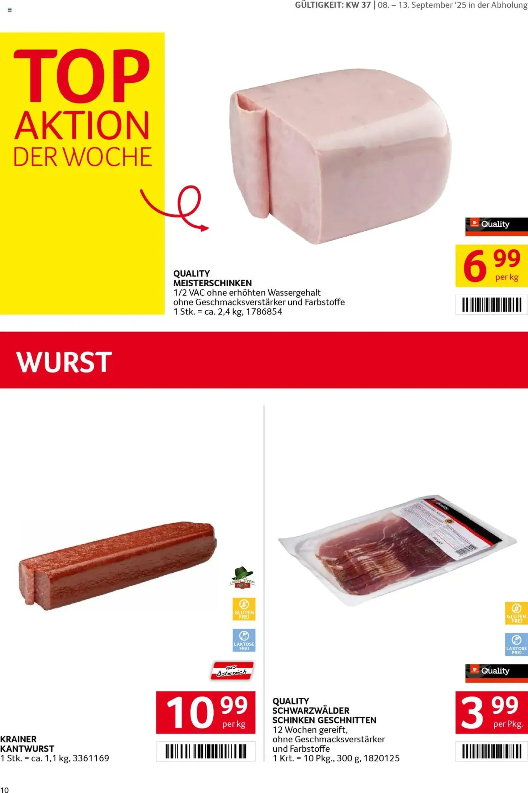 Transgourmet Flugblatt - Gültiger Prospekt ab 07.09.2025, Seite 9 von insgesamt 34