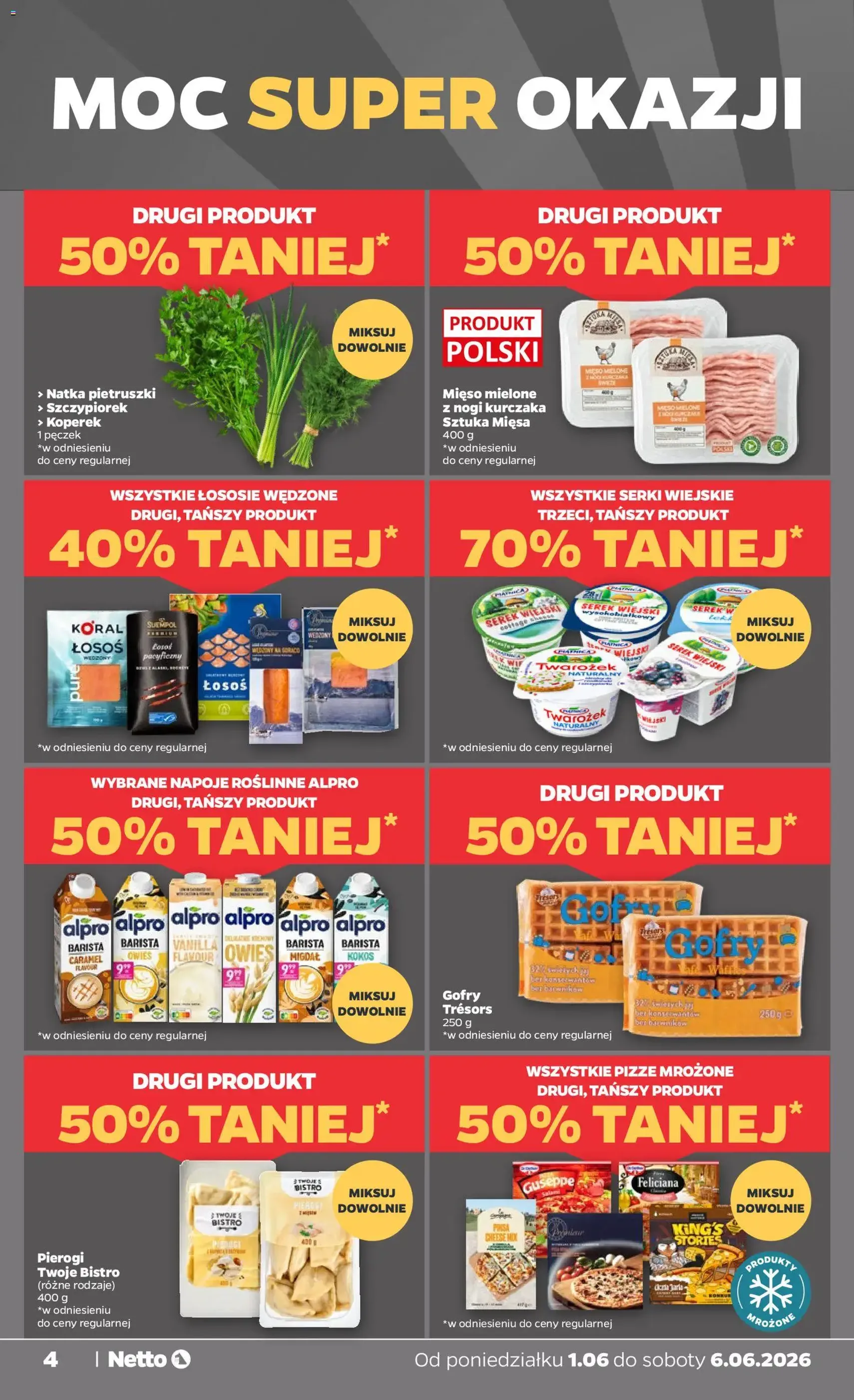 Netto gazetka od poniedziałku spożywcza - ważny gazetka od 01.06.2026 strona 4 z 33
