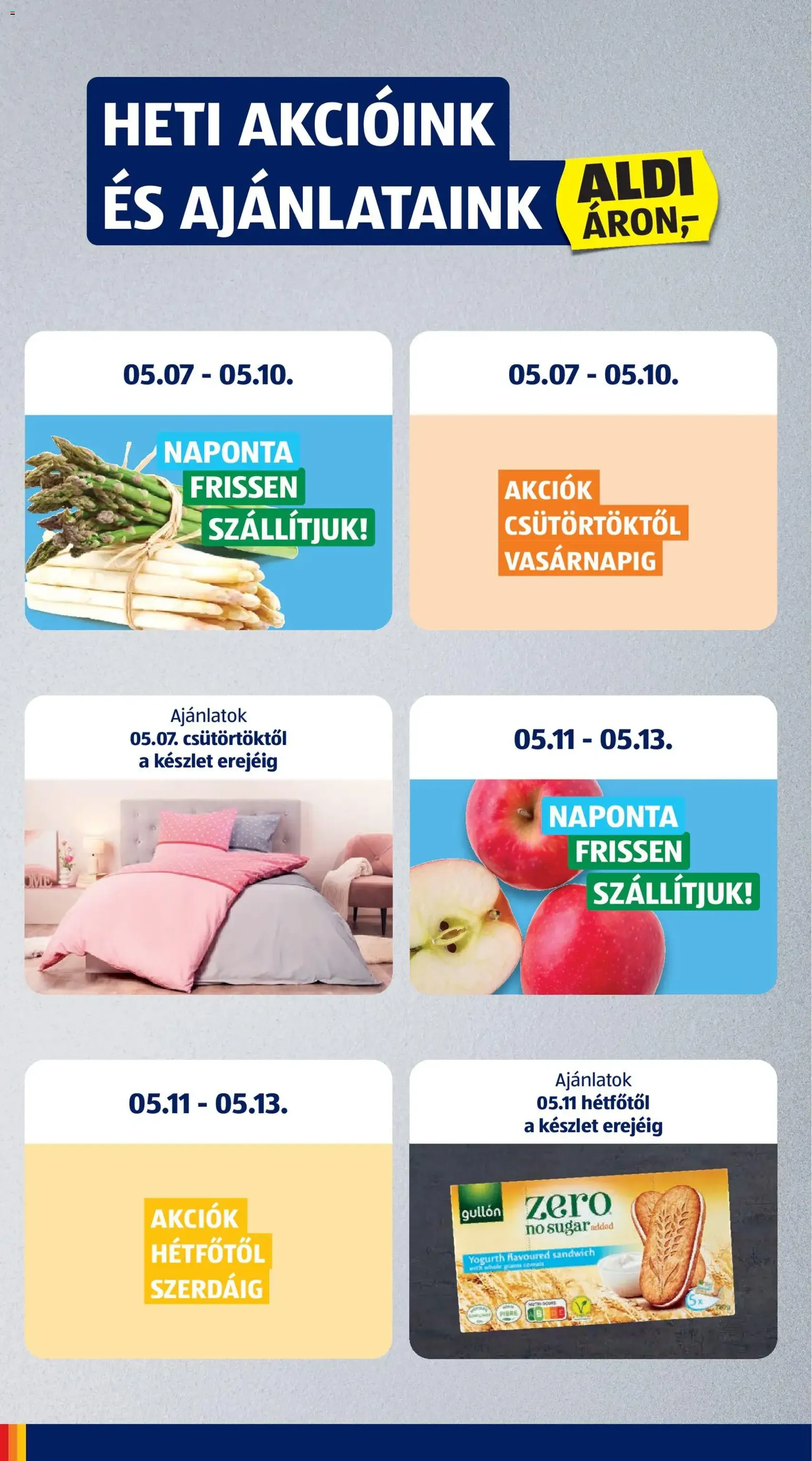 Aldi akciós újság - 2026.05.07. érvényes szórólap 4 oldal 37 oldalból