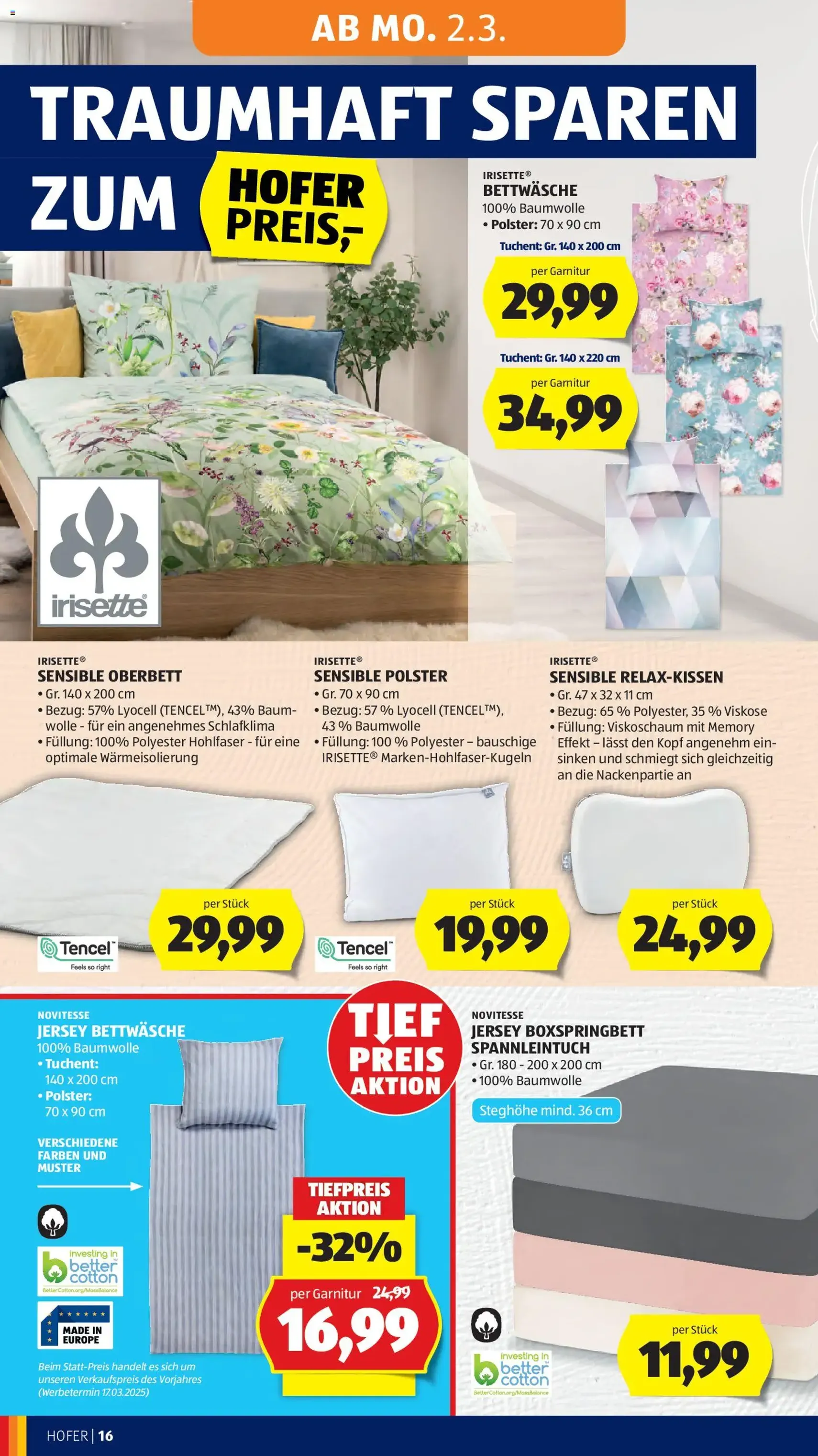 Hofer Flugblatt - Gültiger Prospekt ab 25.02.2026, Seite 20 von insgesamt 41