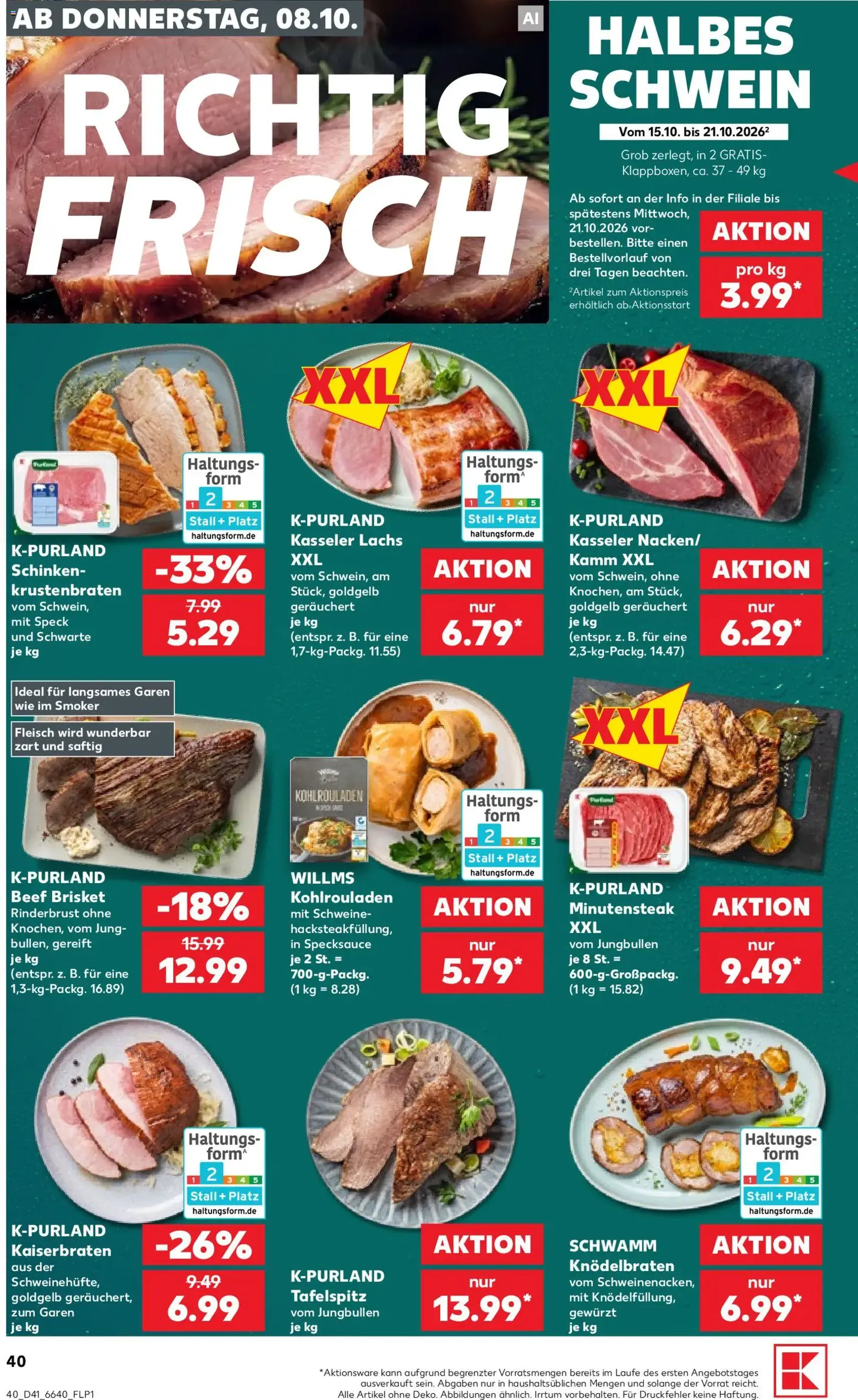 Kaufland Prospekt - Gültiger Prospekt ab 08.10.2026, Seite 40 von insgesamt 70