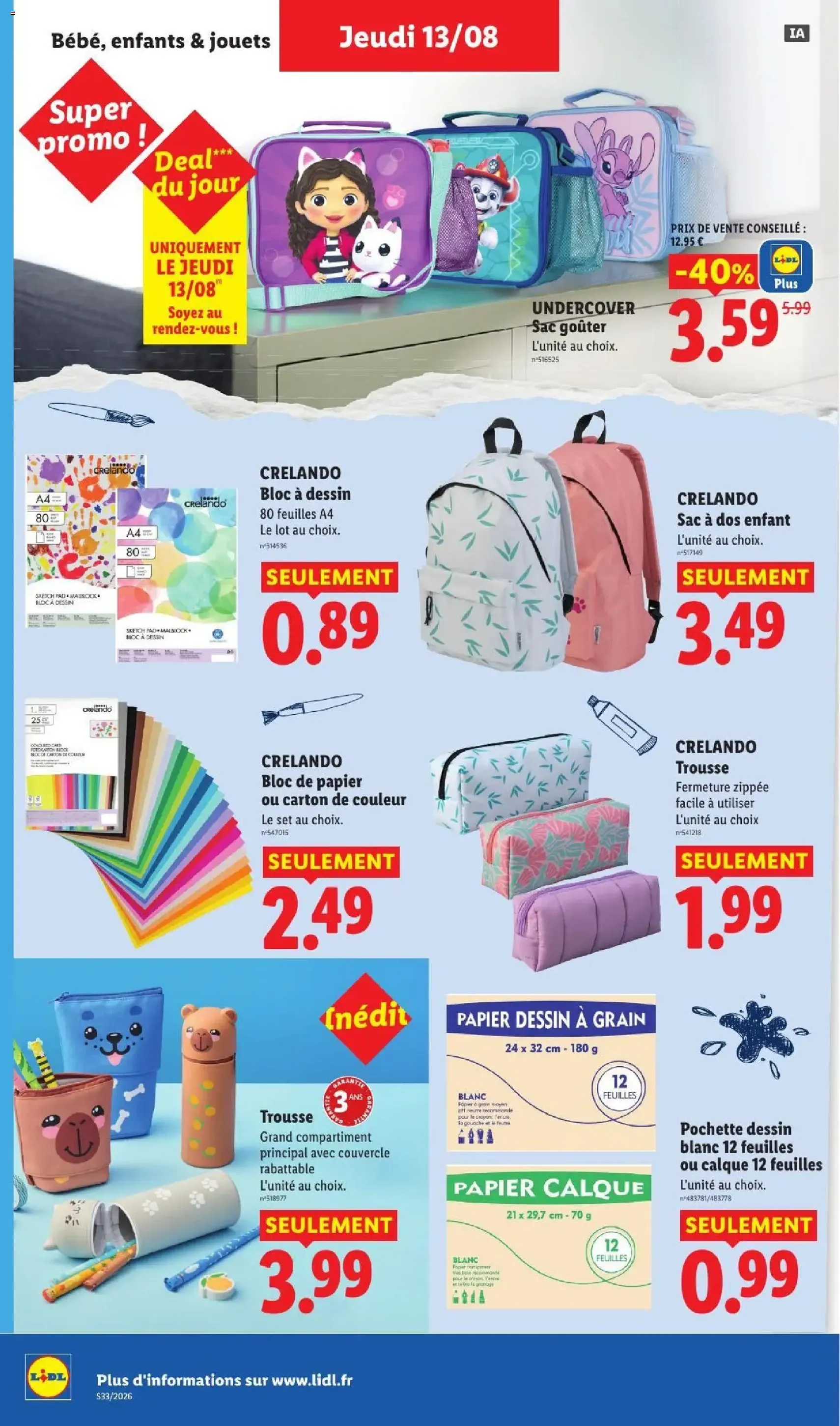 LIDL catalogue - brochure valable à partir du 13/08/2026, page 40 sur 61