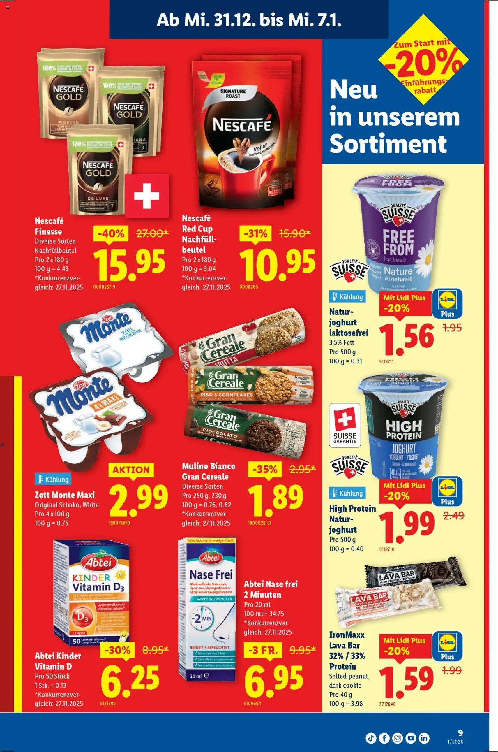 Lidl Aktionen - Gültiger Prospekt ab 31.12.2025, Seite 9 von insgesamt 32