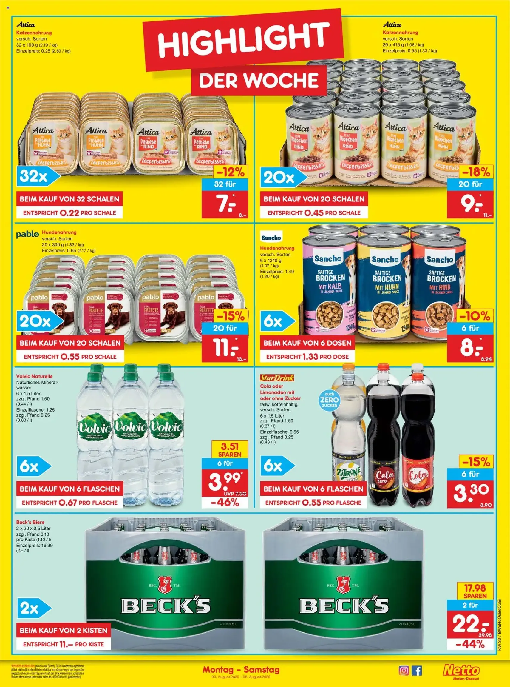 Netto Marken-Discount Prospekt - Gültiger Prospekt ab 03.08.2026, Seite 3 von insgesamt 55