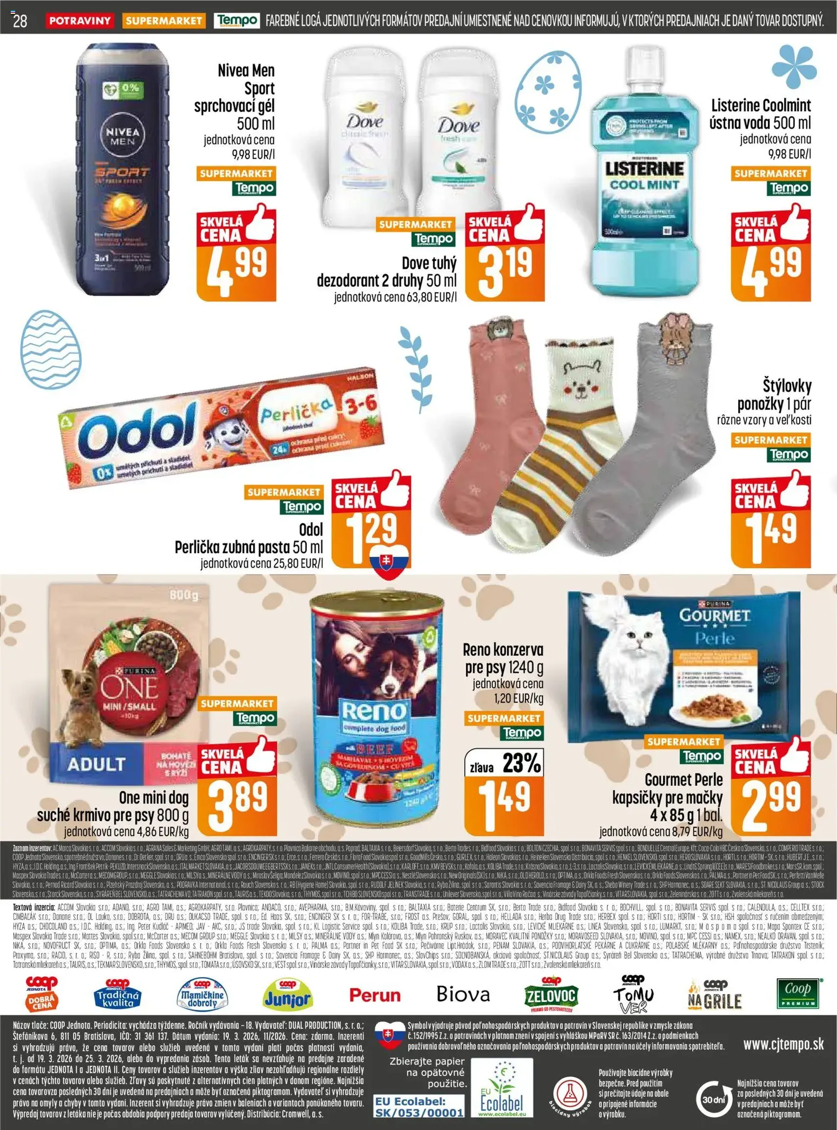 COOP Jednota leták - platný leták od 19.03.2026 strana 28 z 32