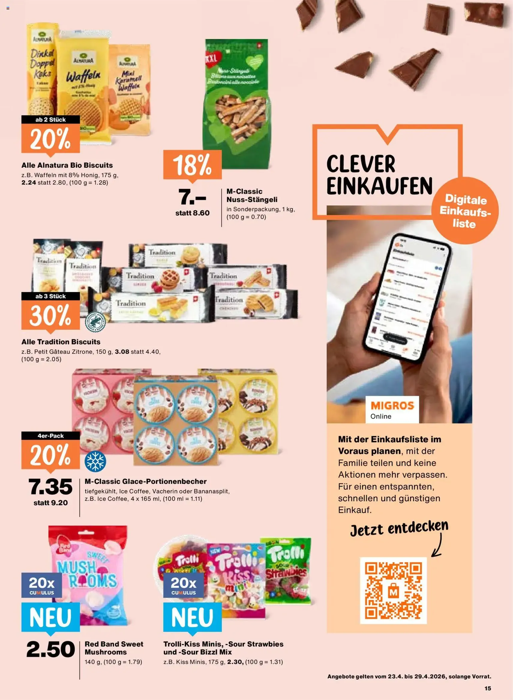 Migros aktionen - Gültiger Prospekt ab 23.04.2026, Seite 15 von insgesamt 20