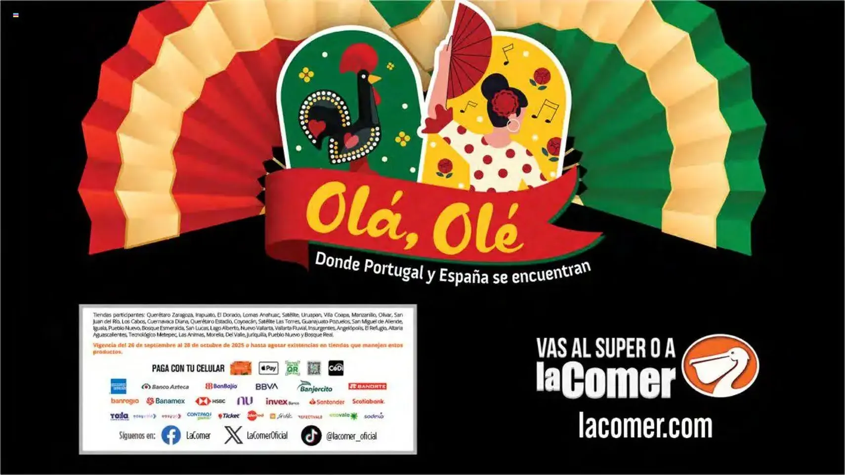 La Comer folleto Olá, Olé - folleto válido desde 26/09/2025 página 64 de 64 La Comer folleto Olá, Olé - folleto válido desde 26/09/2025 página 64 de 64