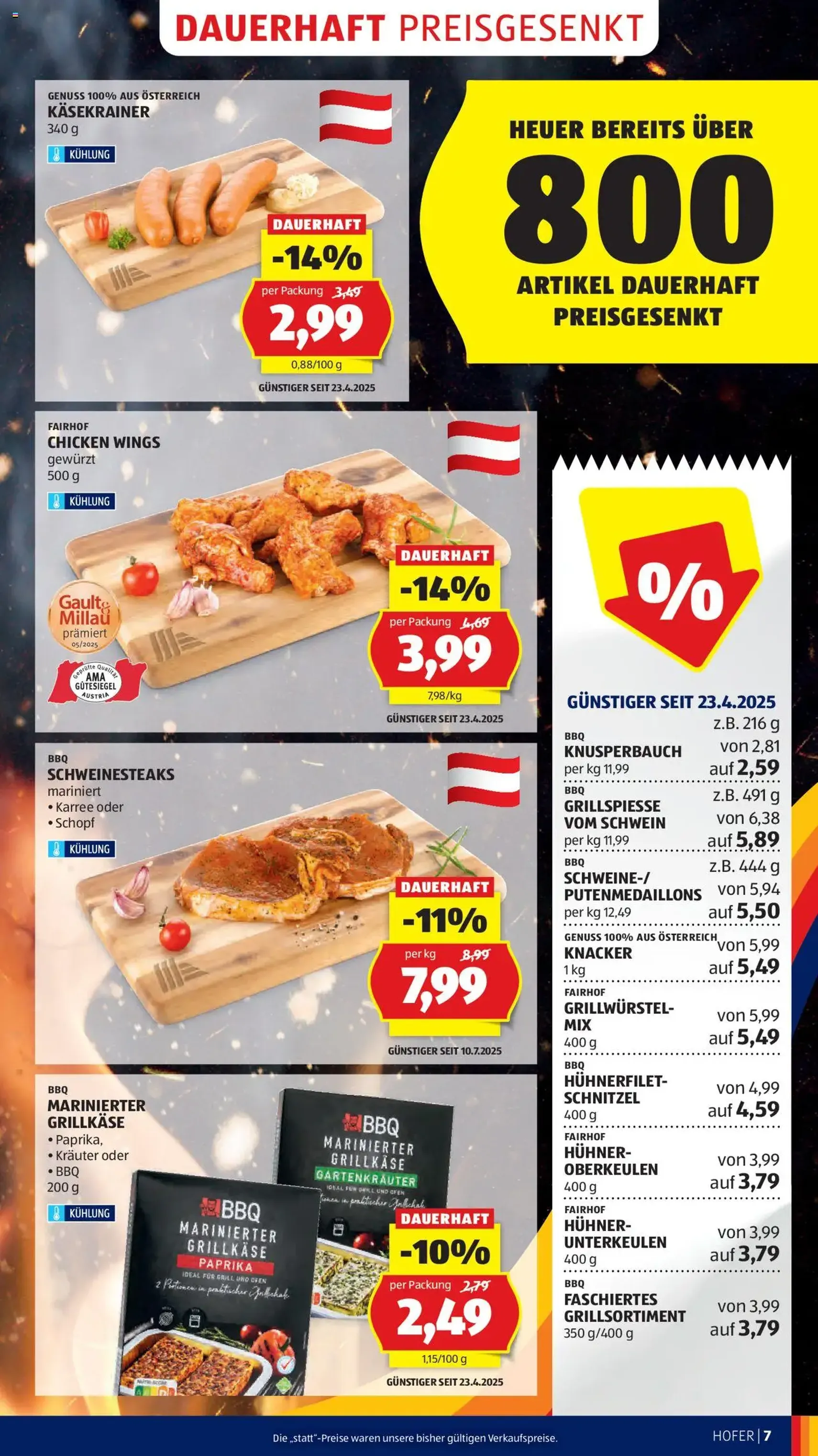 Hofer Flugblatt - Gültiger Prospekt ab 01.08.2025, Seite 9 von insgesamt 41 Hofer Flugblatt - Gültiger Prospekt ab 01.08.2025, Seite 9 von insgesamt 41