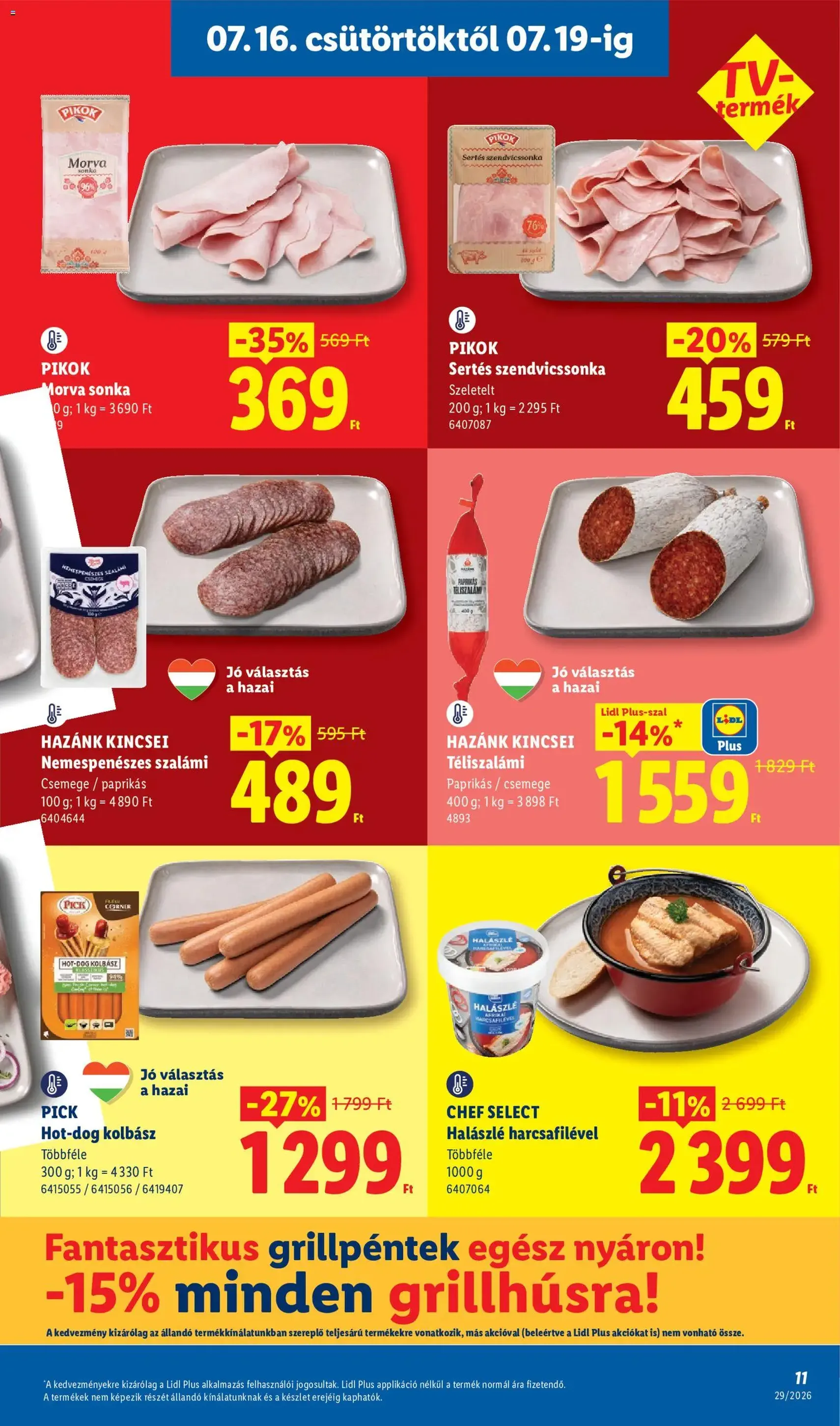 Lidl akciós újság - 2026.07.16. érvényes szórólap 11 oldal 88 oldalból