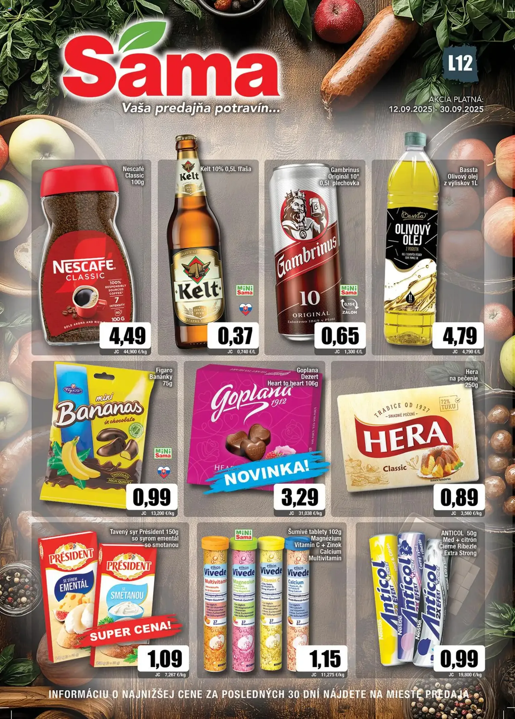 Sama leták - platný leták od 12.09.2025 strana 1 z 12 Sama leták - platný leták od 12.09.2025 strana 1 z 12