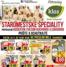 Klas leták - náhľad letáku platný od 10.11.2025