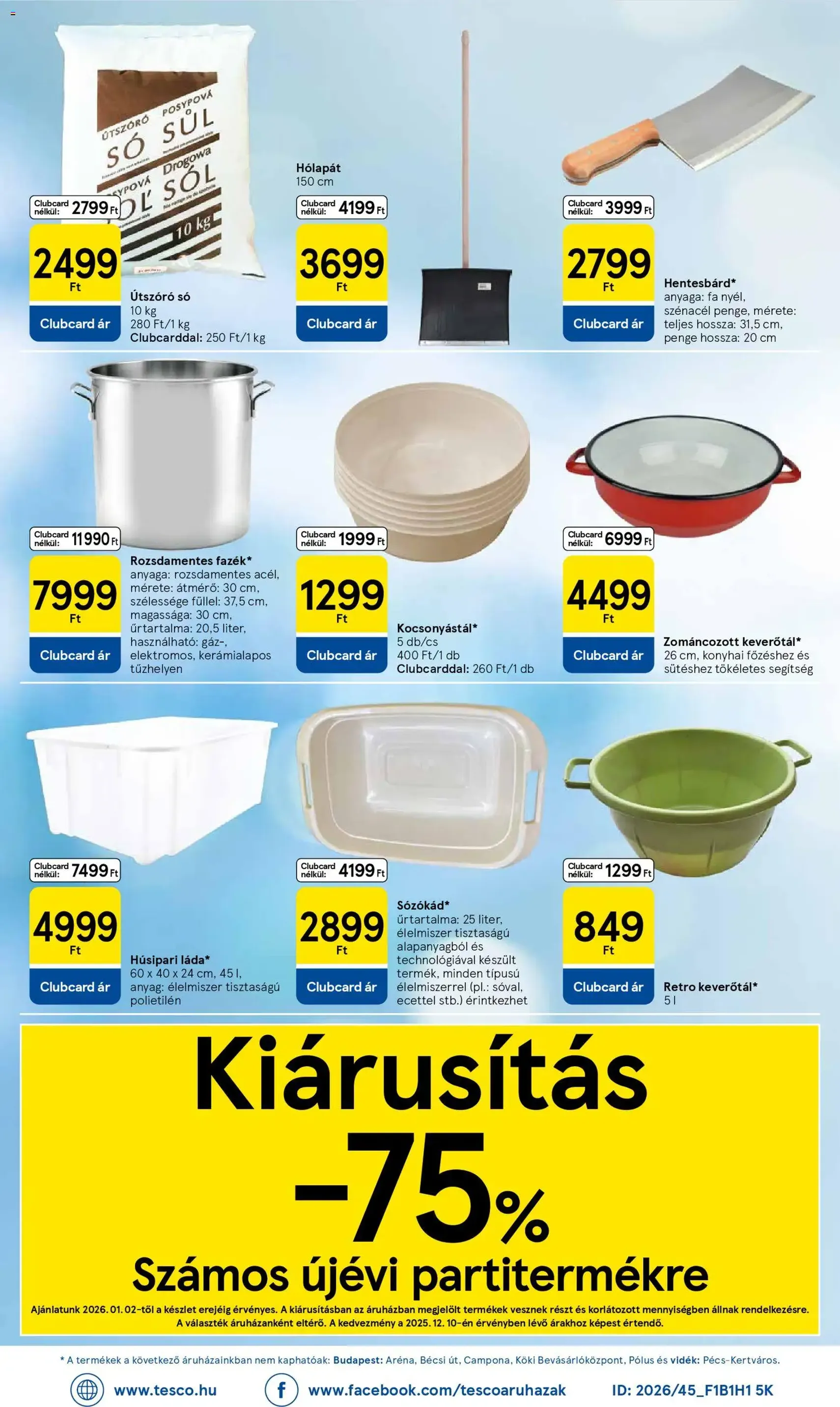 Tesco Hipermarket - Akciós újság - 2026.01.02. érvényes szórólap 34 oldal 34 oldalból