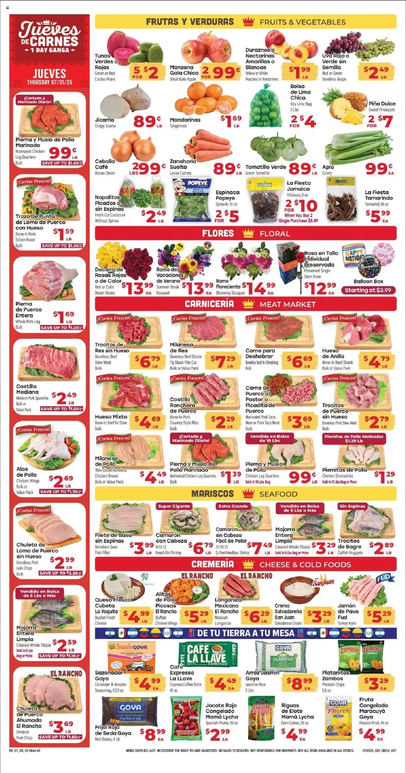 El Rancho Weekly Ad - valid flyer from 07/30/2025, page 4 of 4