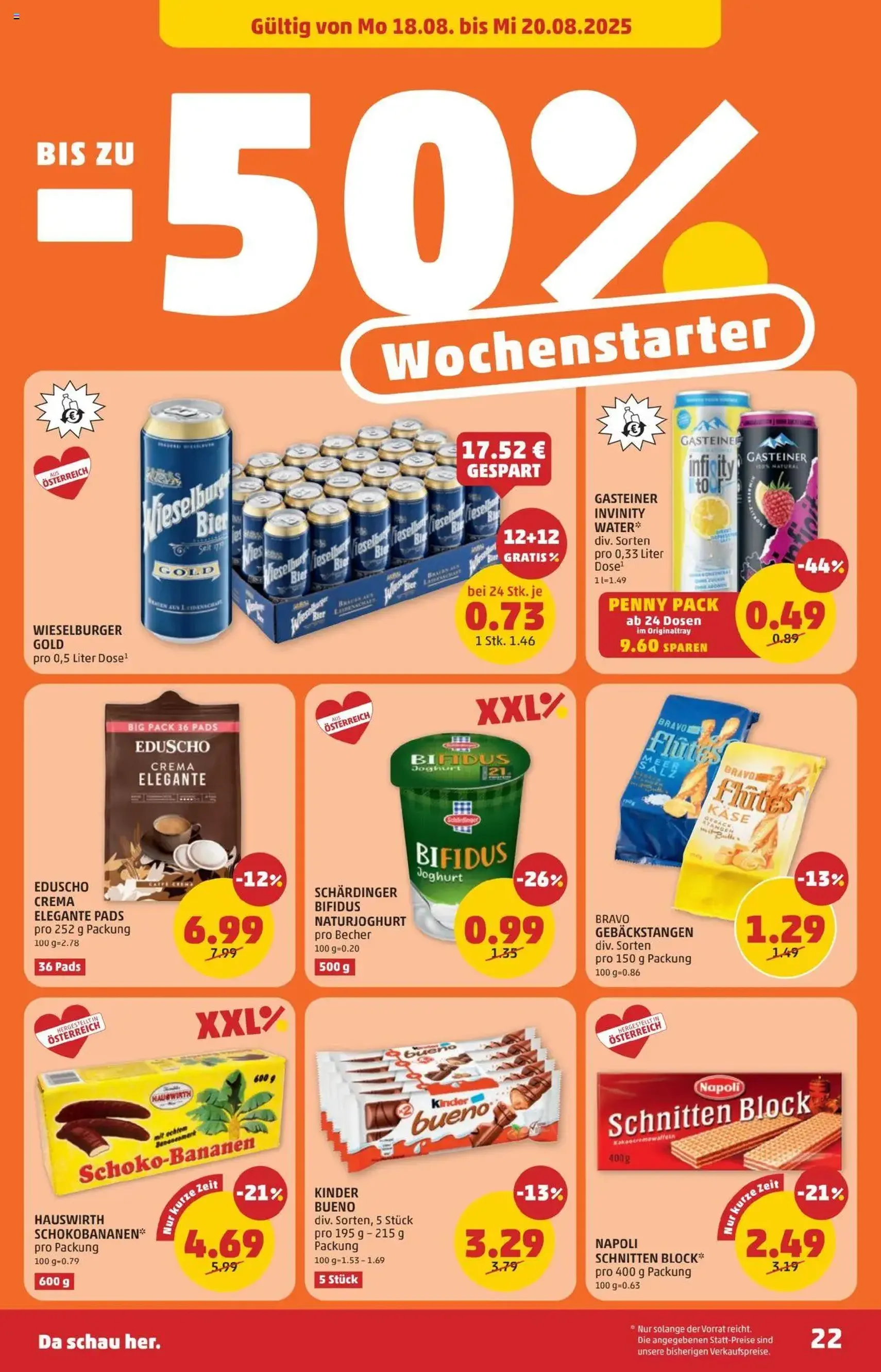 Penny Markt Flugblatt - Gültiger Prospekt ab 14.08.2025, Seite 22 von insgesamt 28 Penny Markt Flugblatt - Gültiger Prospekt ab 14.08.2025, Seite 22 von insgesamt 28
