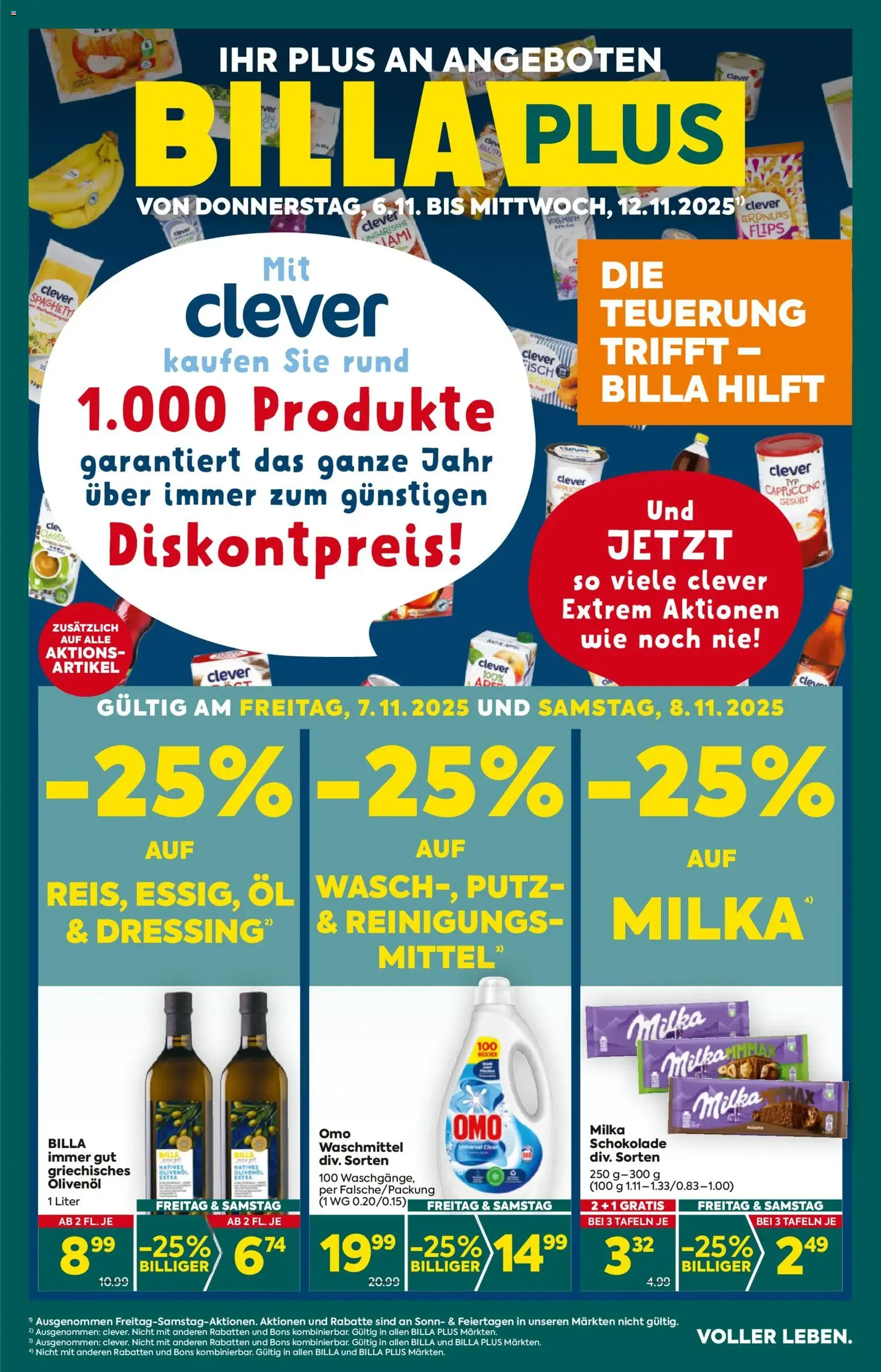 Billa Plus Flugblatt - Gültiger Prospekt ab 06.11.2025, Seite 1 von insgesamt 16