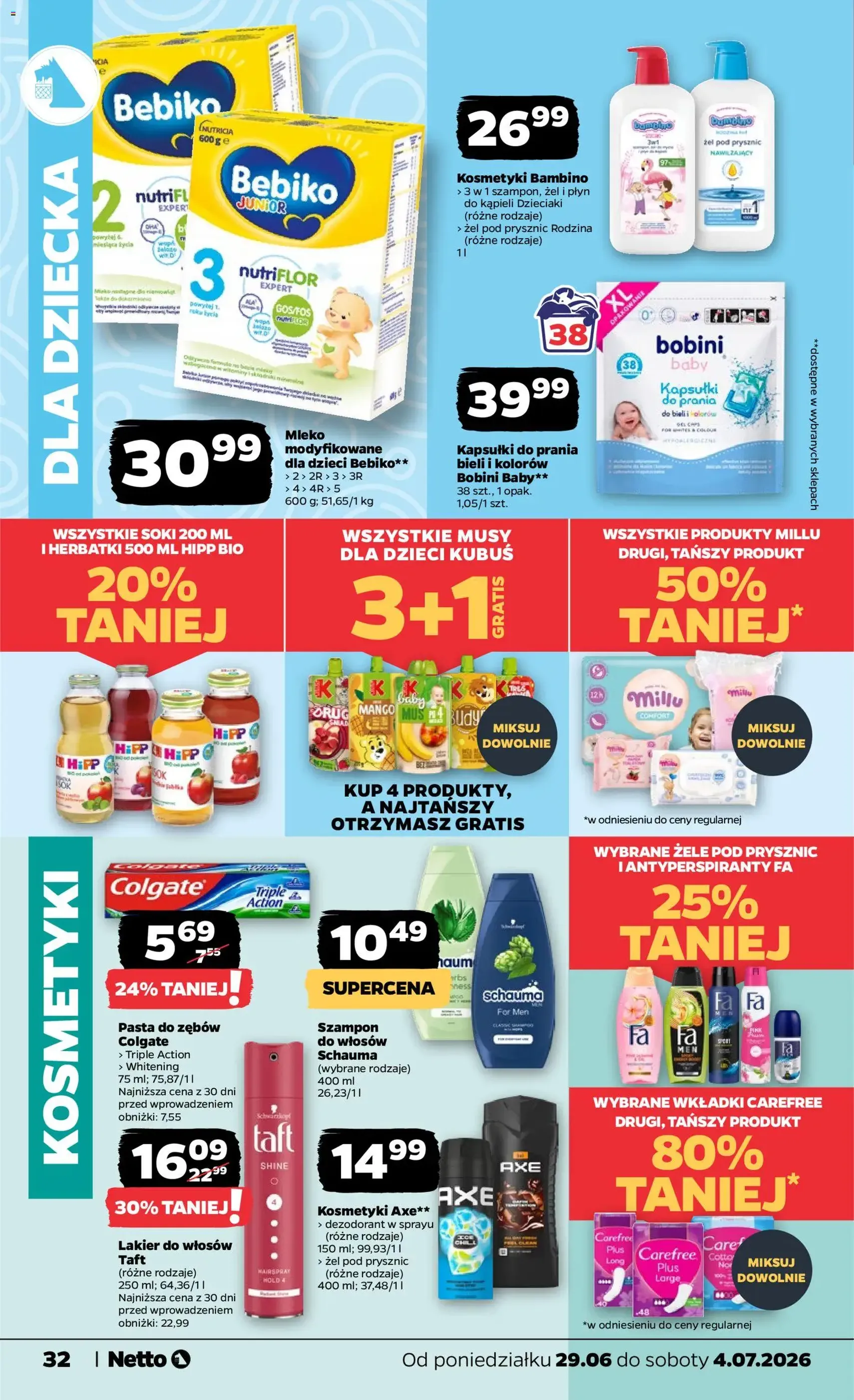 Netto gazetka od poniedziałku spożywcza - ważny gazetka od 29.06.2026 strona 32 z 37