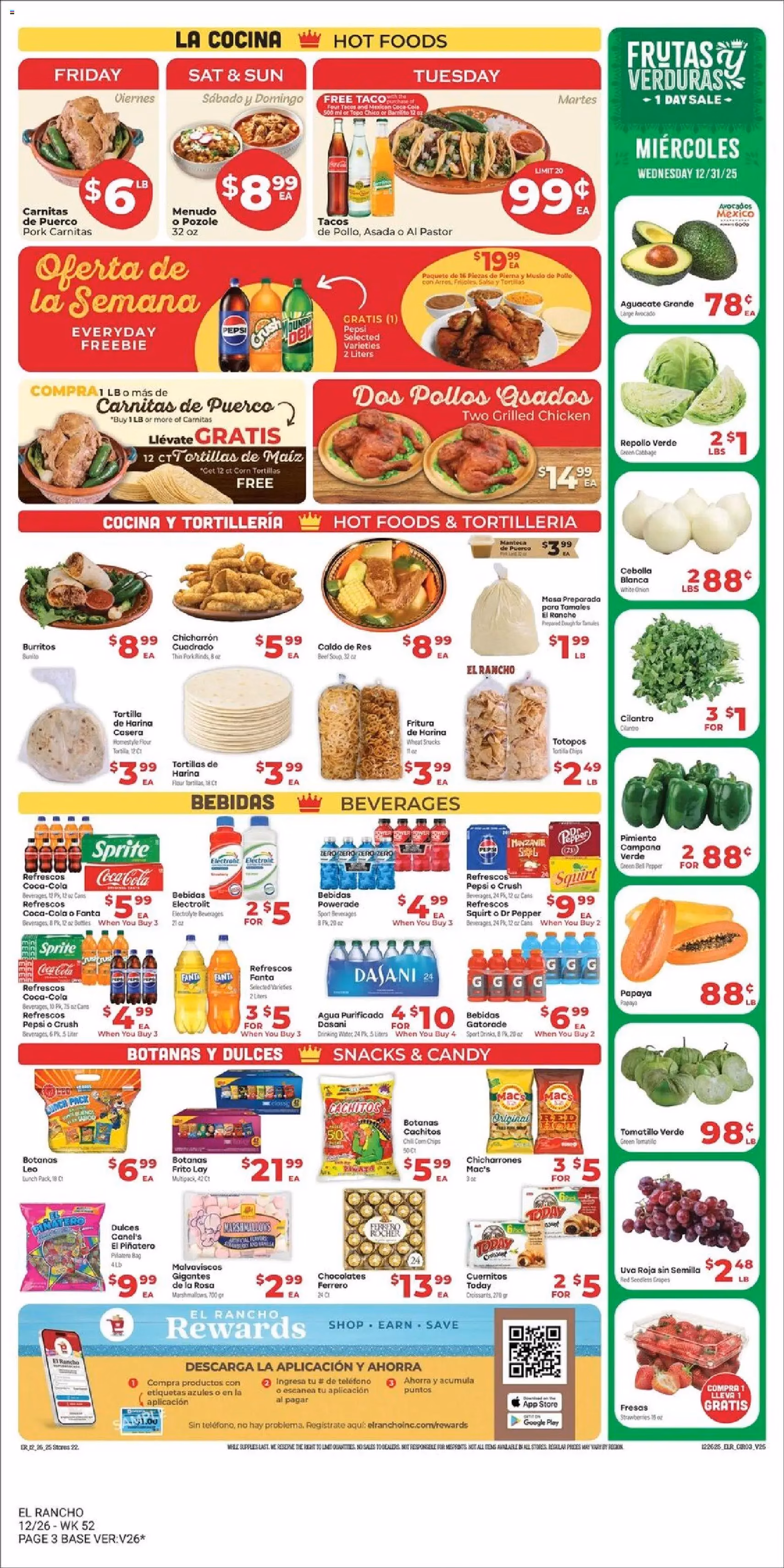 El Rancho Weekly Ad - valid flyer from 12/26/2025, page 3 of 6