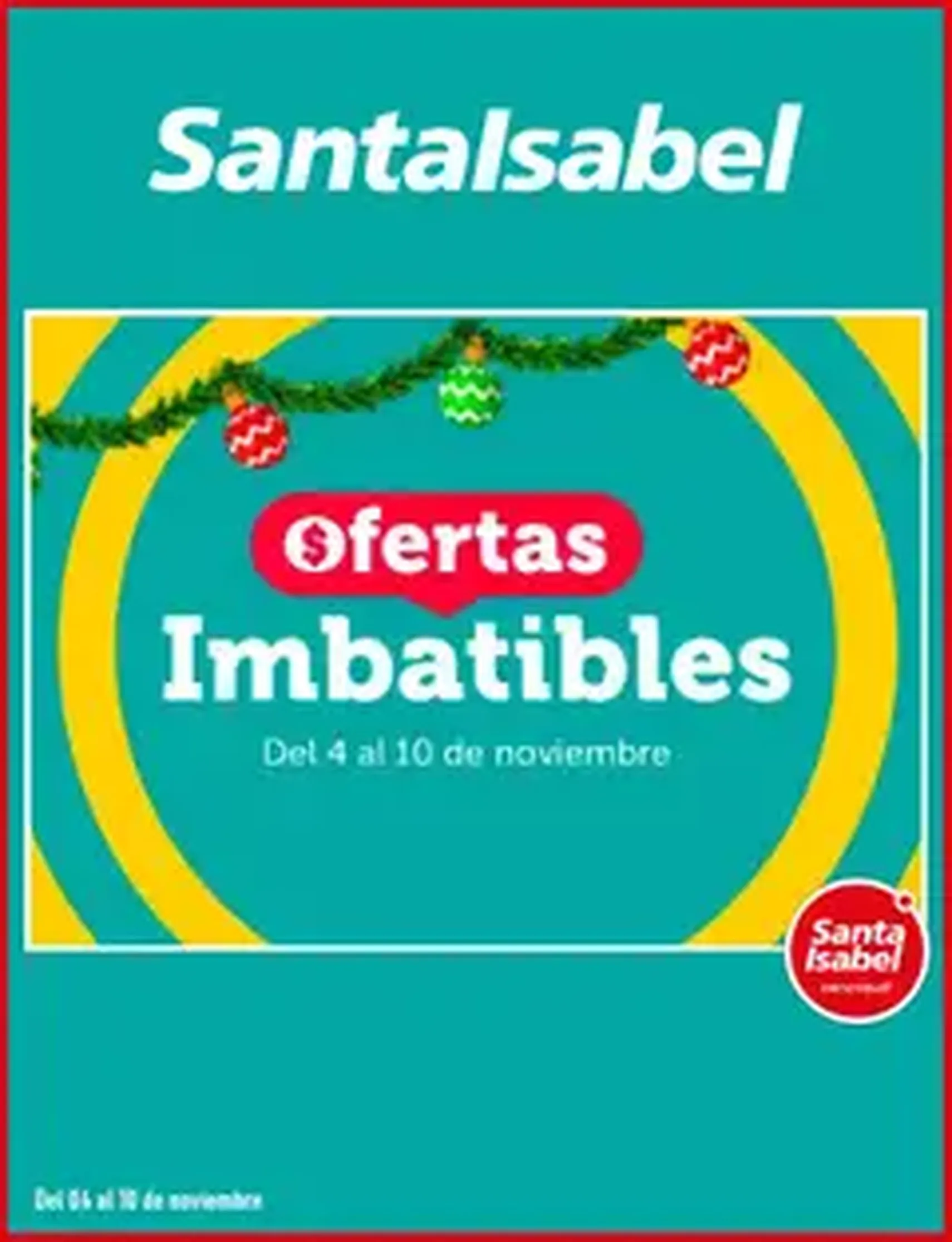 Santa Isabel ofertas - folleto válido desde 04.11.2025 página 1 de 1