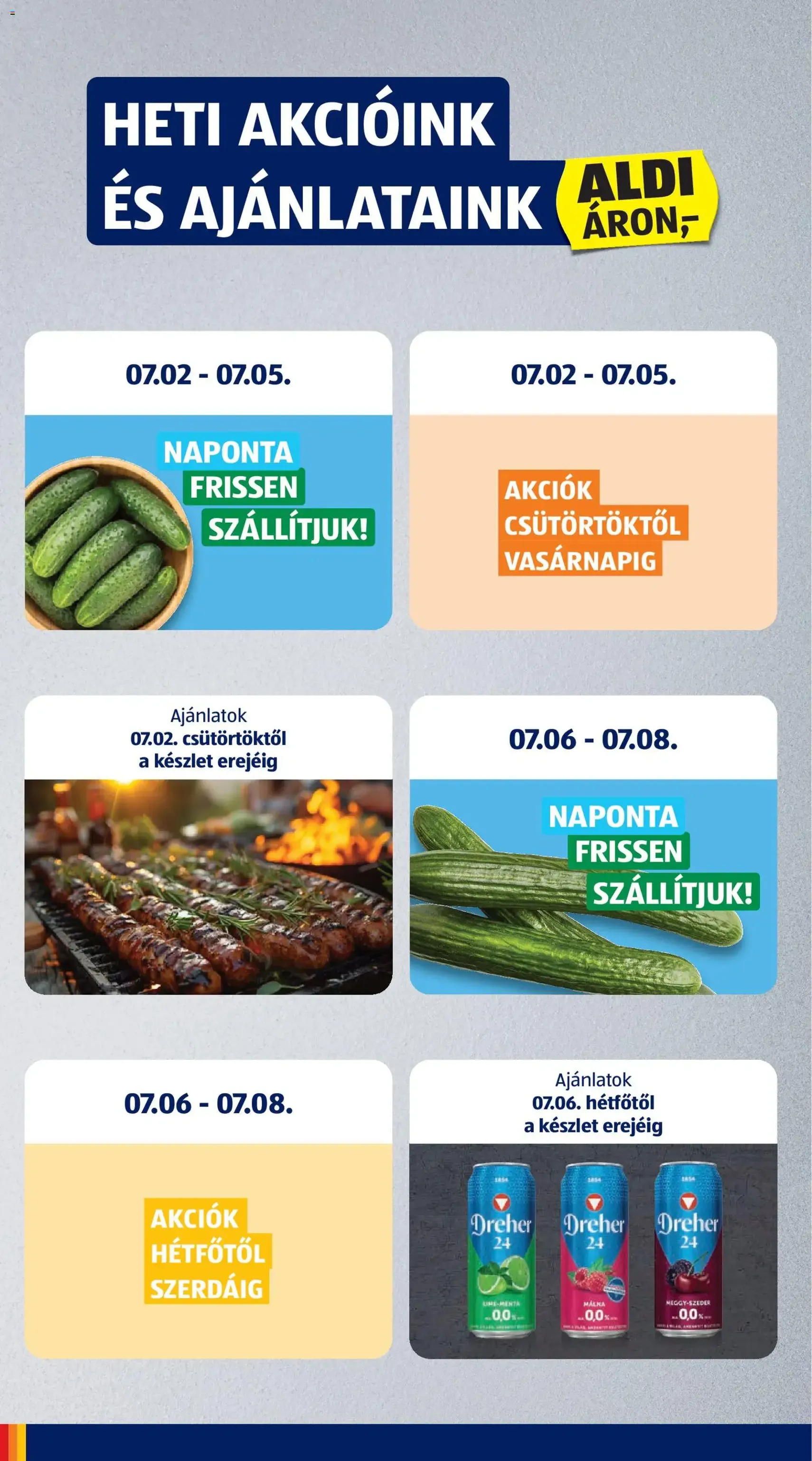Aldi akciós újság - 2026.07.02. érvényes szórólap 6 oldal 61 oldalból