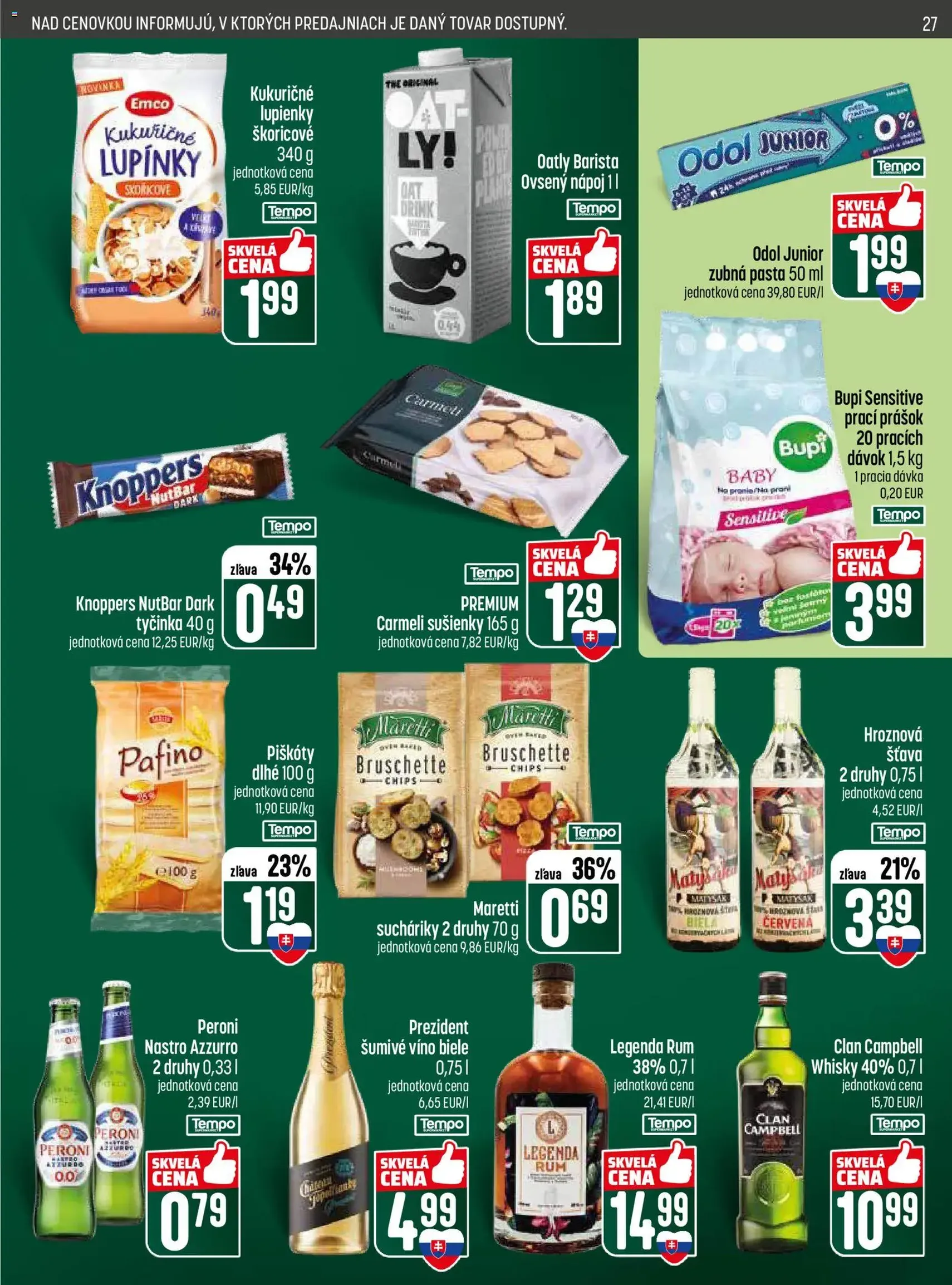 COOP Jednota leták - platný leták od 28.05.2026 strana 27 z 28