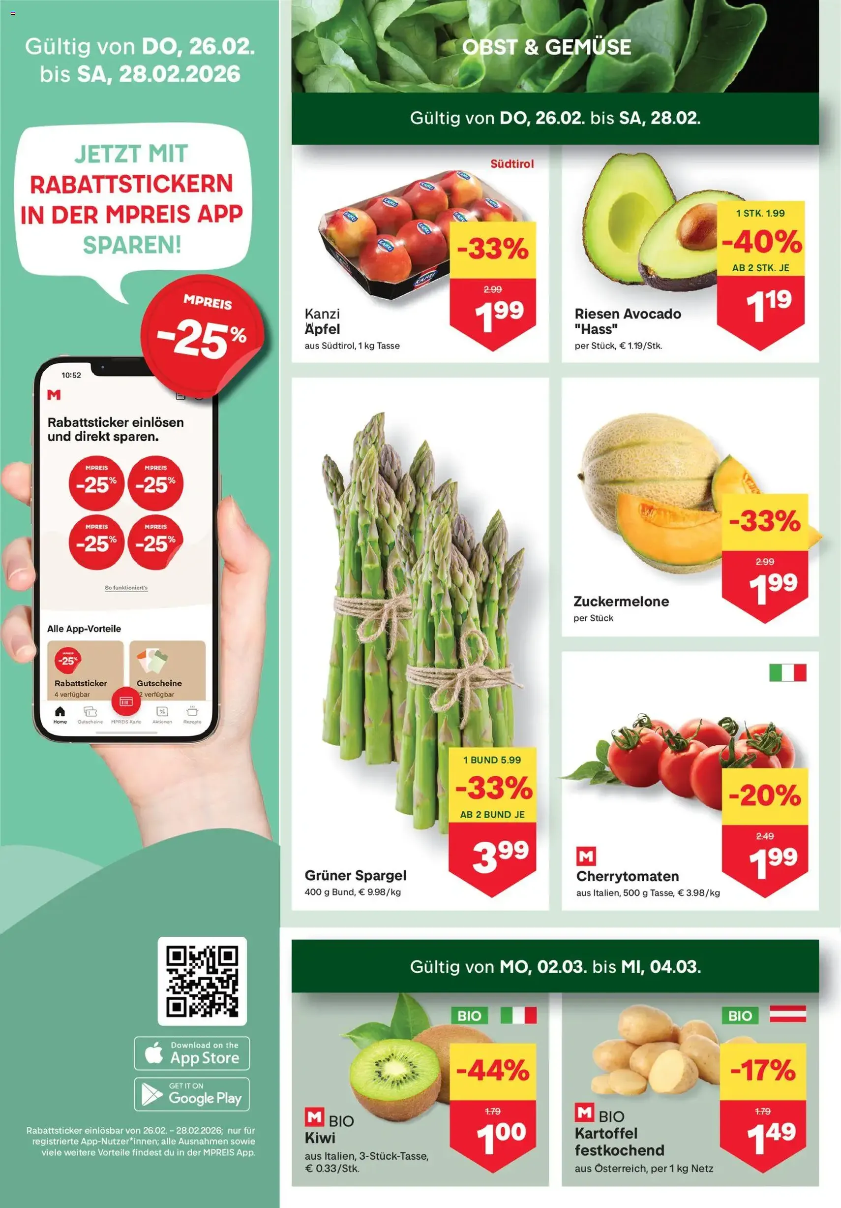 MPREIS Flugblatt - Gültiger Prospekt ab 26.02.2026, Seite 2 von insgesamt 17