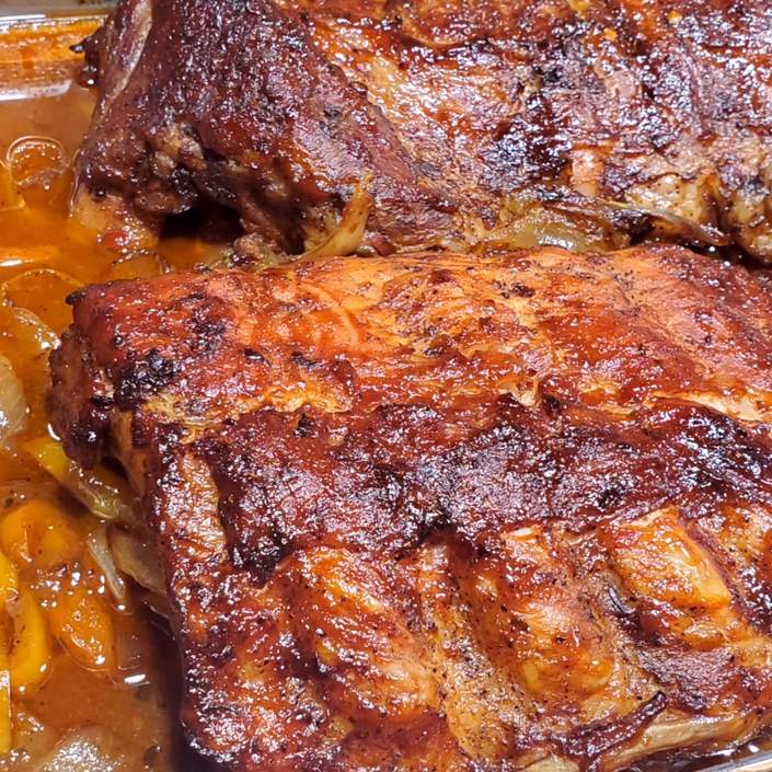 Morbide costine di maiale al forno