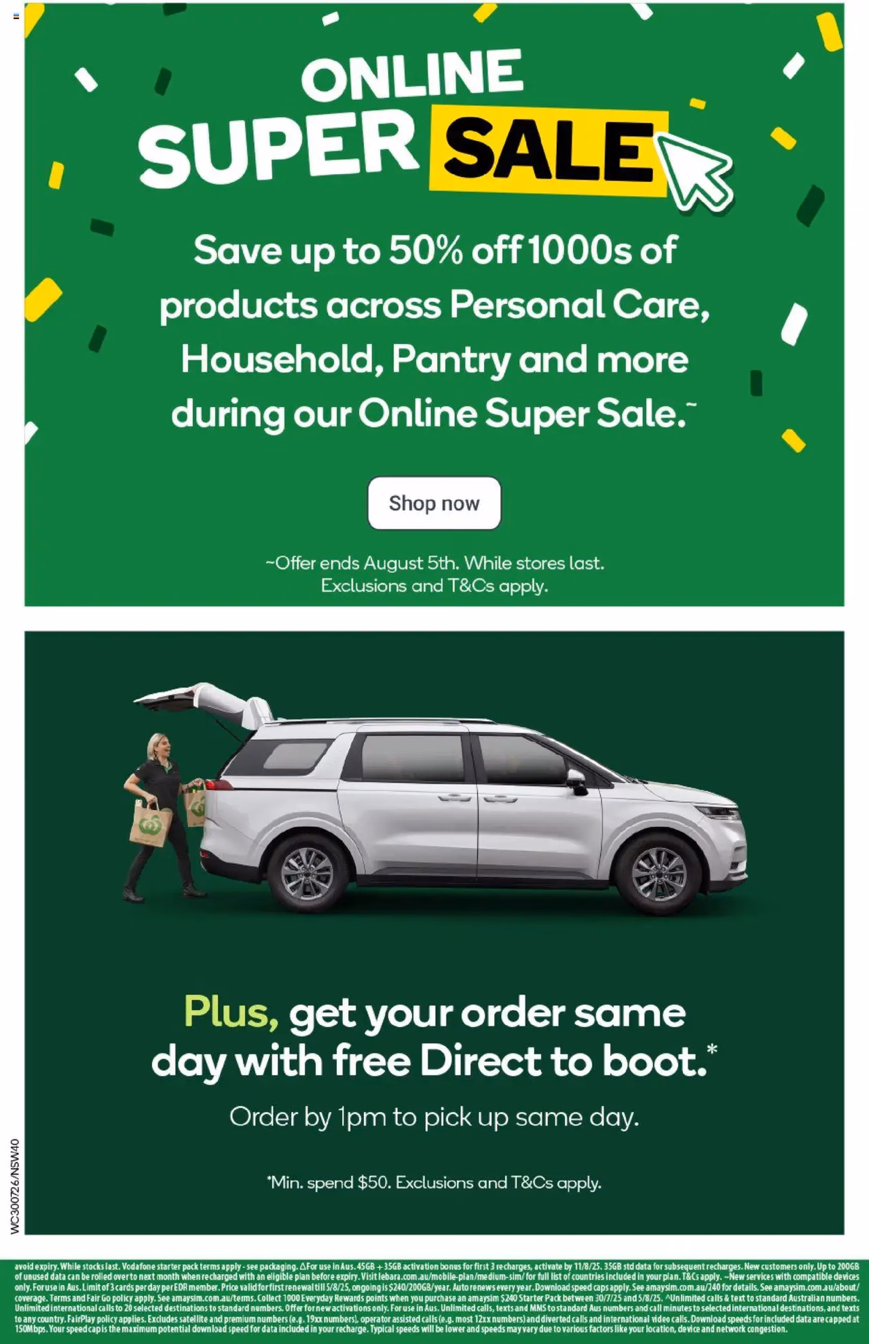 Weekly catalogue Woolworths NSW 30/07 - valid flyer from 30/07/2025, page 38 of 40 Weekly catalogue Woolworths NSW 30/07 - valid flyer from 30/07/2025, page 38 of 40