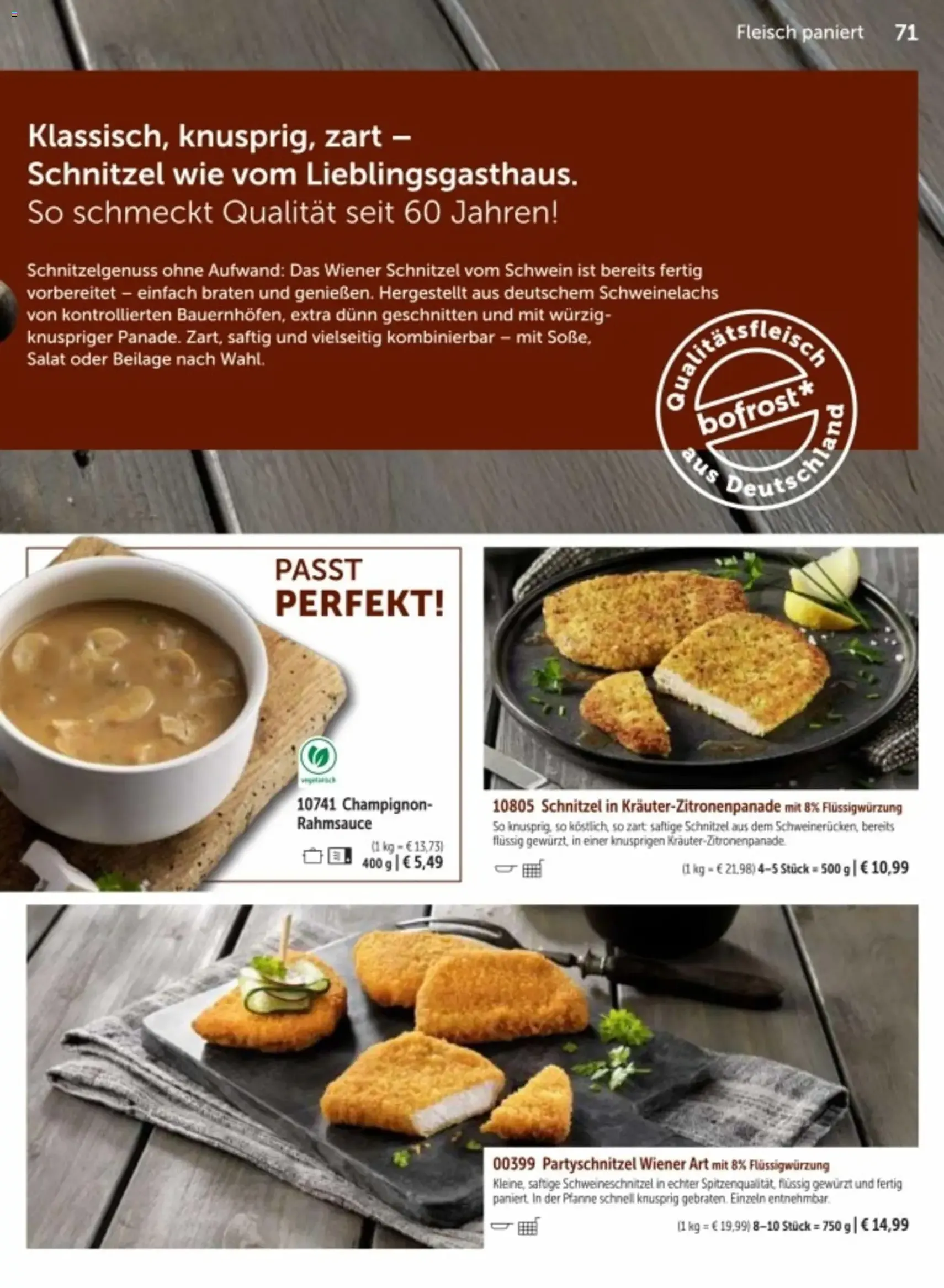 Bofrost Katalog - Gültiger Prospekt ab 06.03.2026, Seite 71 von insgesamt 150