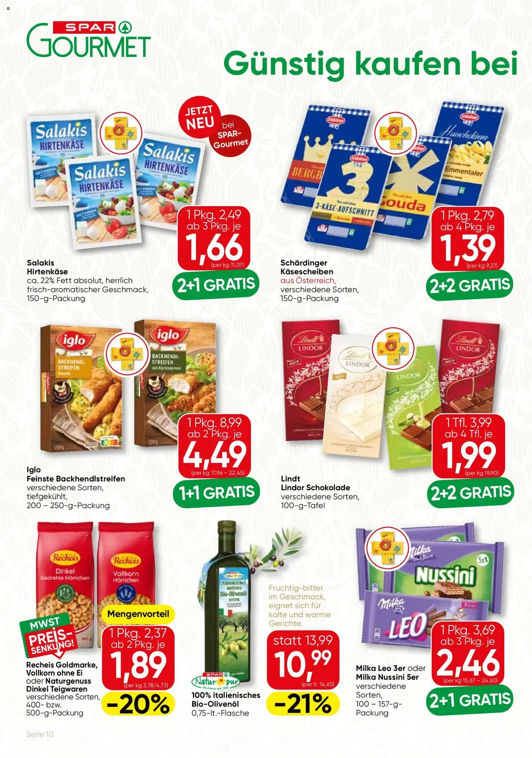 SPAR Gourmet Flugblatt - Gültiger Prospekt ab 16.07.2026, Seite 10 von insgesamt 12