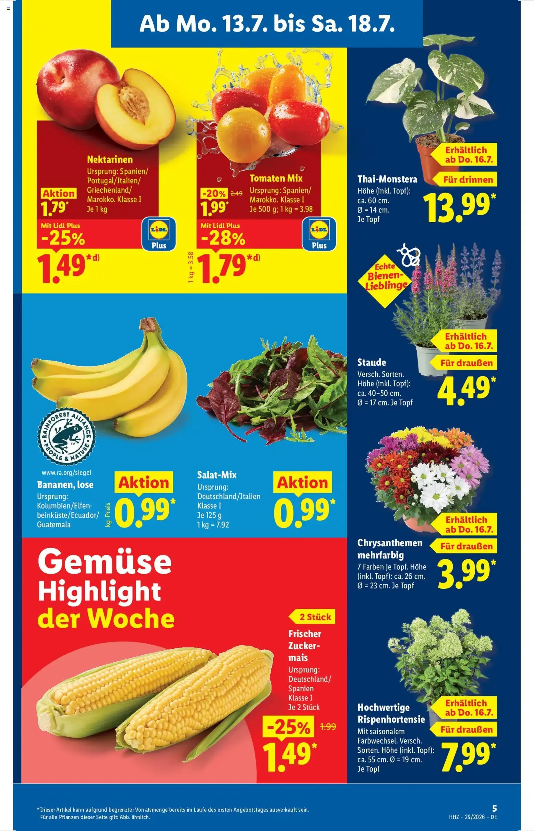 Lidl Prospekt - Gültiger Prospekt ab 13.07.2026, Seite 3 von insgesamt 72
