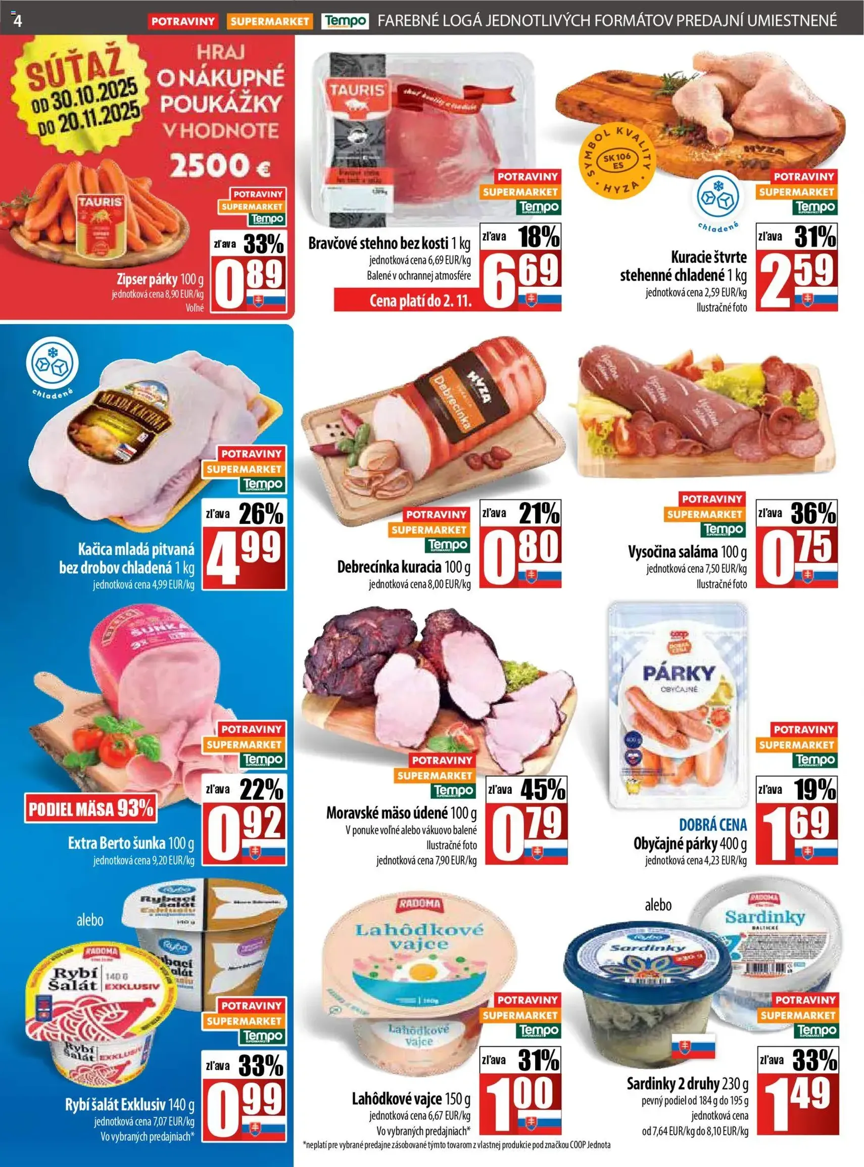 COOP Jednota leták - platný leták od 30.10.2025 strana 4 z 28 COOP Jednota leták - platný leták od 30.10.2025 strana 4 z 28