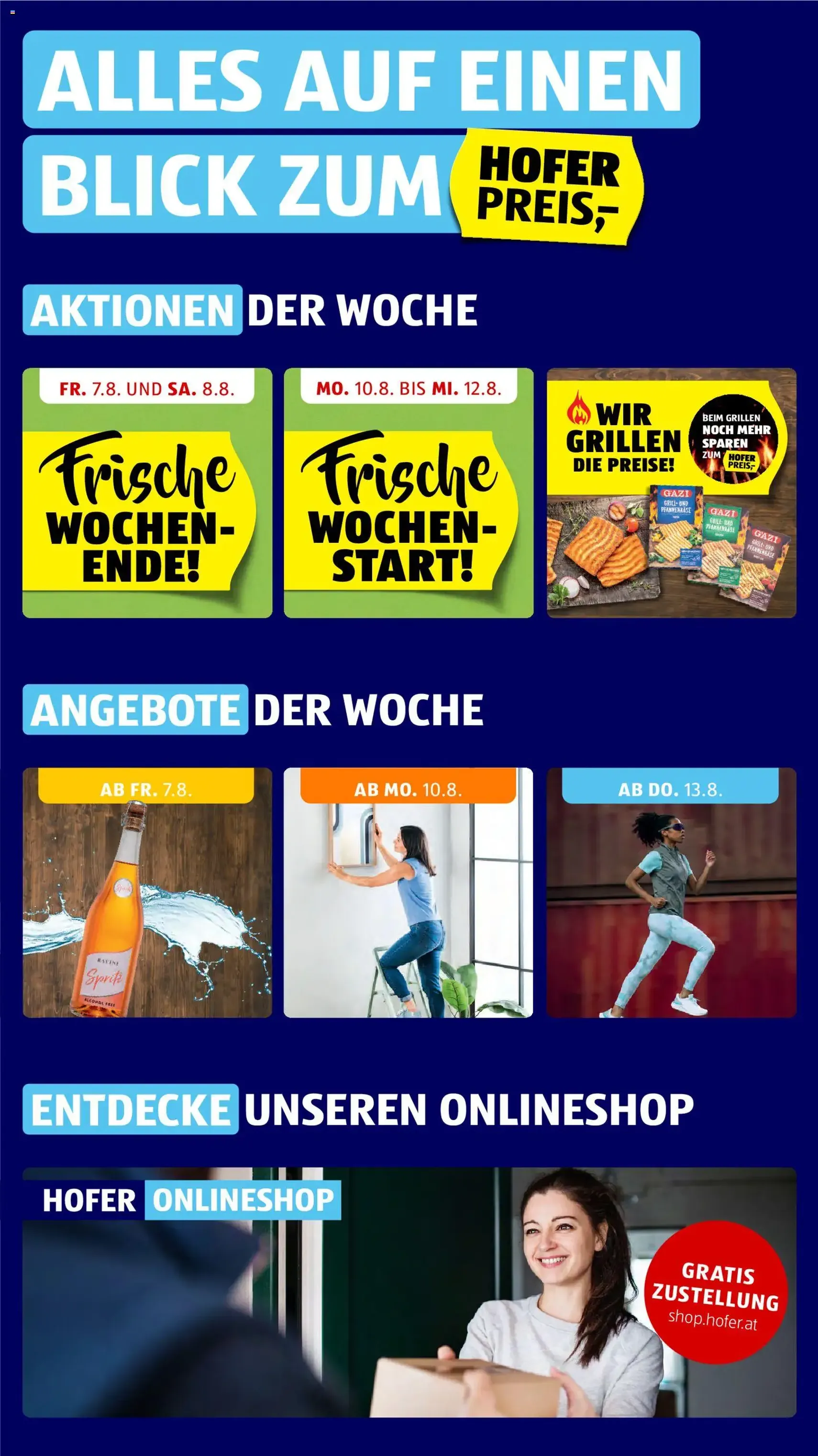 Hofer Flugblatt - Gültiger Prospekt ab 07.08.2026, Seite 2 von insgesamt 47