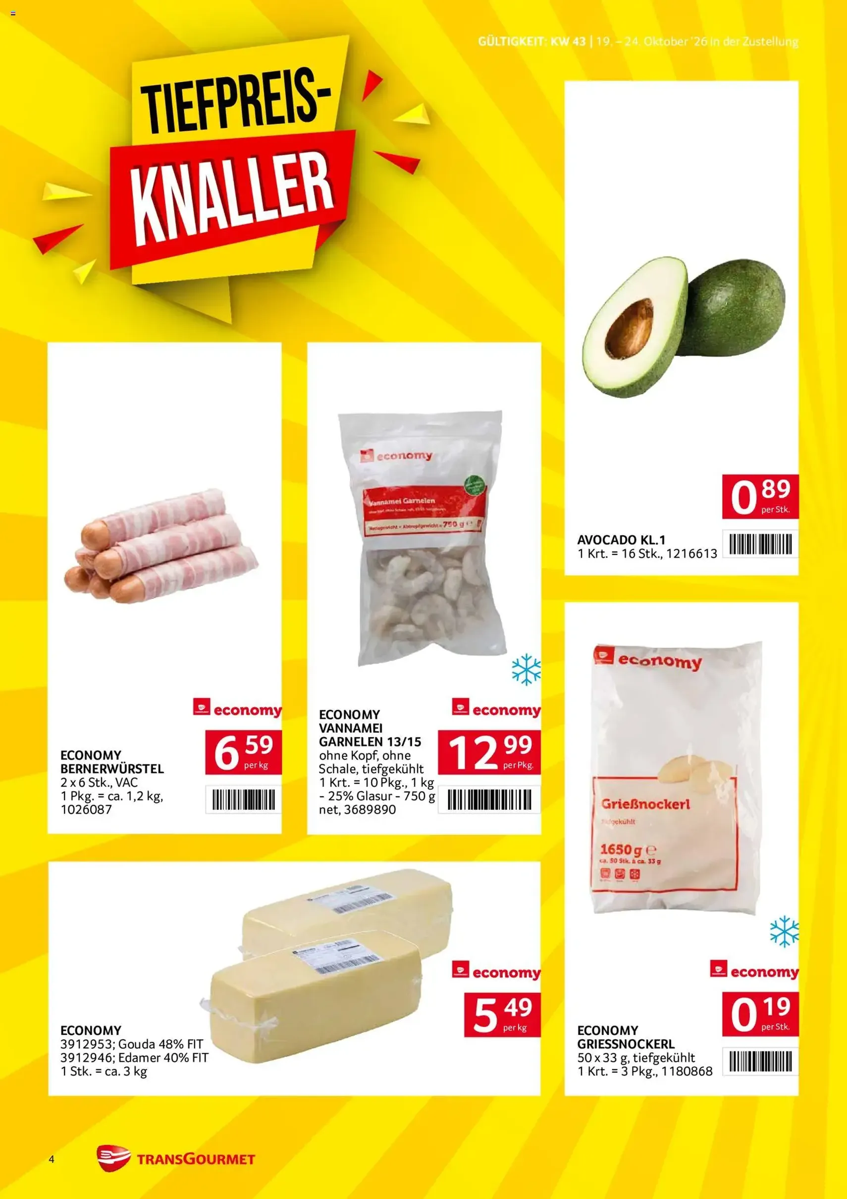Transgourmet Flugblatt - Gültiger Prospekt ab 19.10.2026, Seite 4 von insgesamt 40