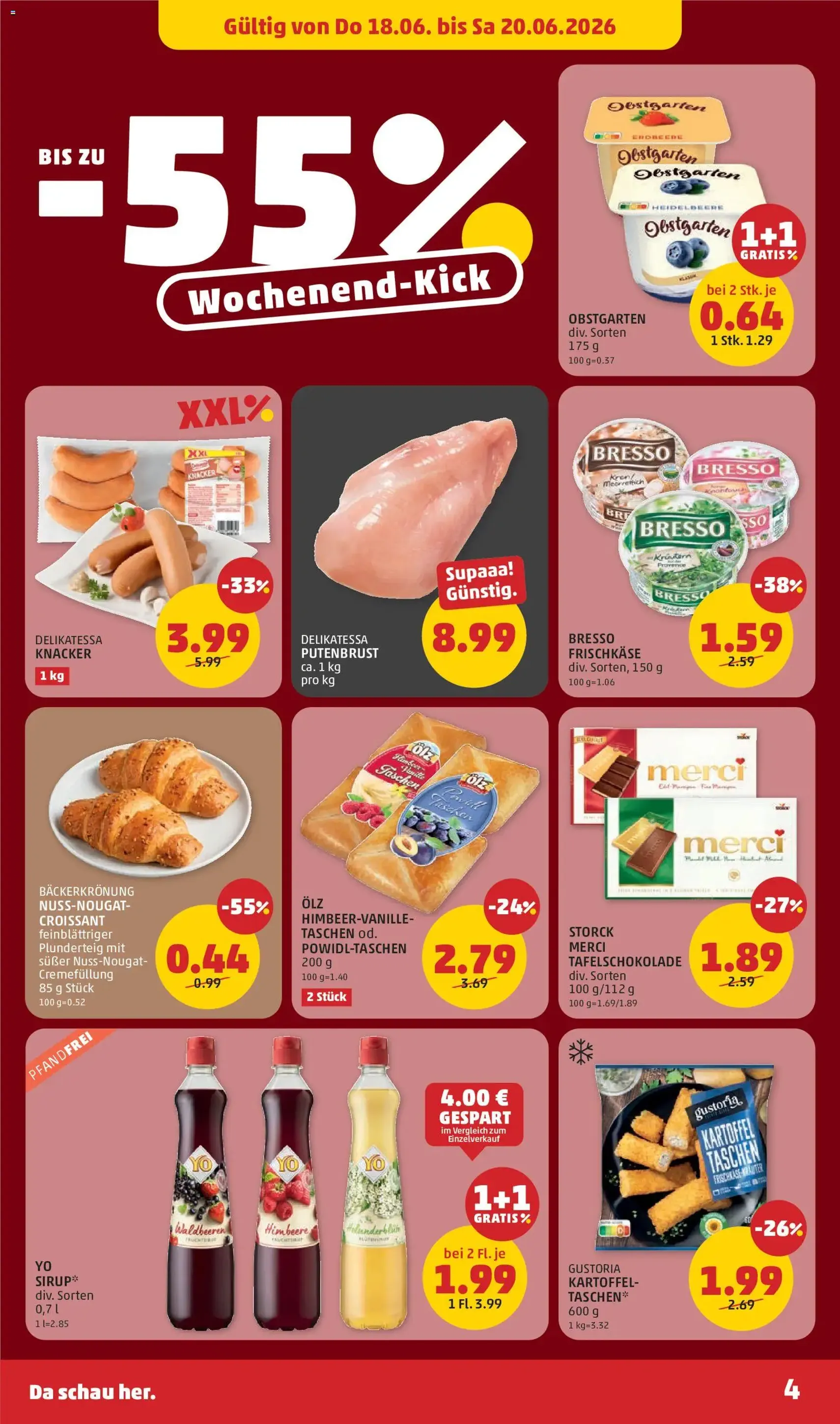 Penny Markt Schmankerl Post - Gültiger Prospekt ab 18.06.2026, Seite 4 von insgesamt 32
