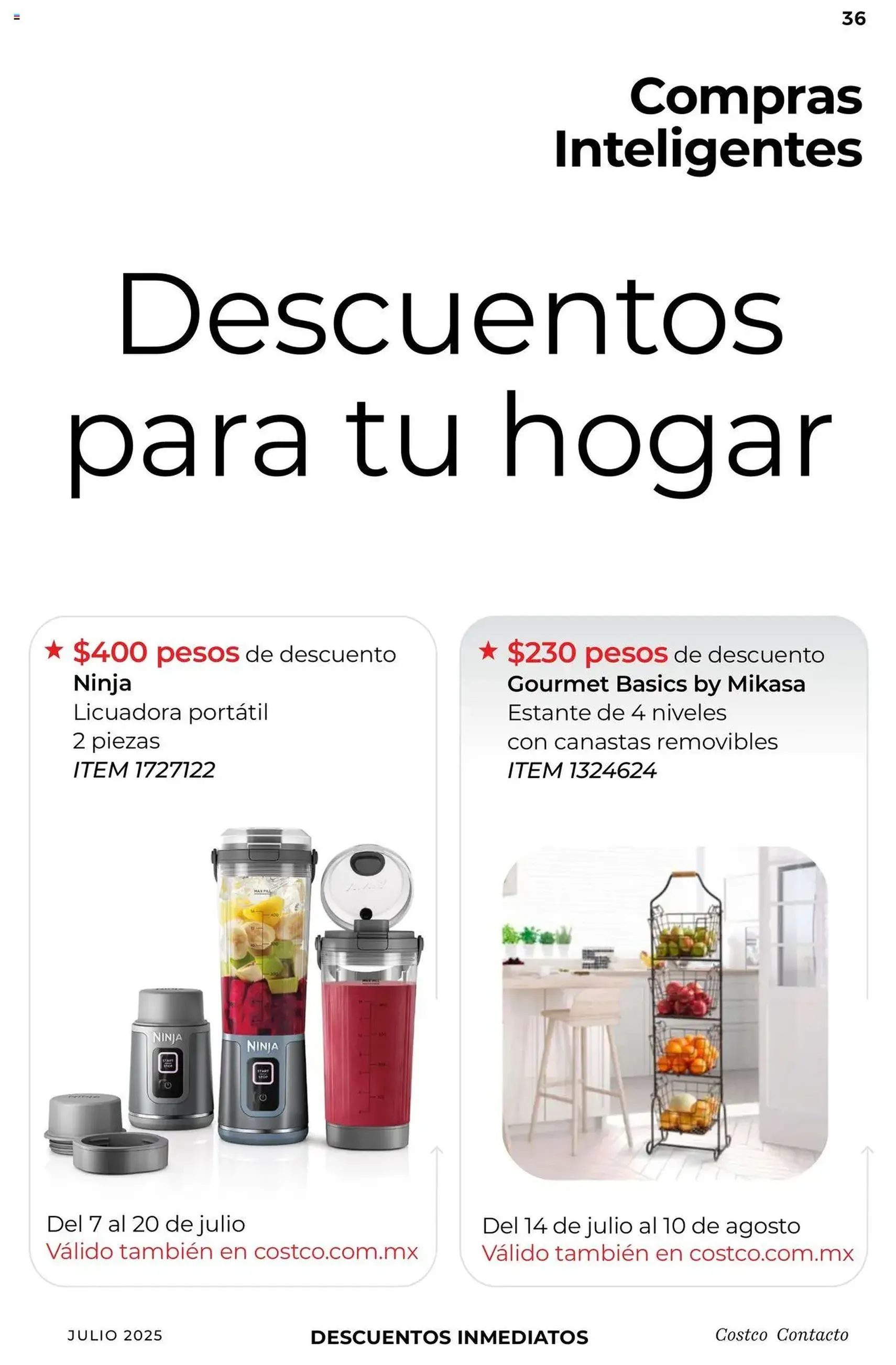 Costco catálogo Julio - folleto válido desde 07/07/2025 página 36 de 130 Costco catálogo Julio - folleto válido desde 07/07/2025 página 36 de 130