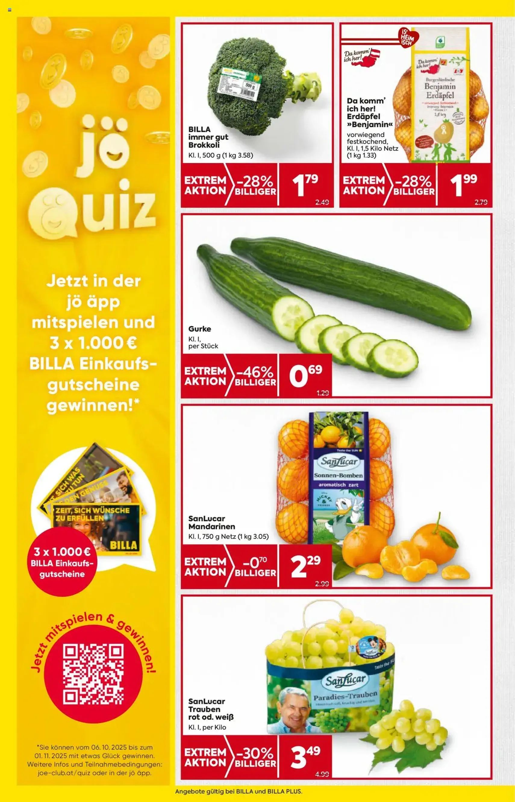 Billa Flugblatt - Gültiger Prospekt ab 09.10.2025, Seite 8 von insgesamt 20 Billa Flugblatt - Gültiger Prospekt ab 09.10.2025, Seite 8 von insgesamt 20