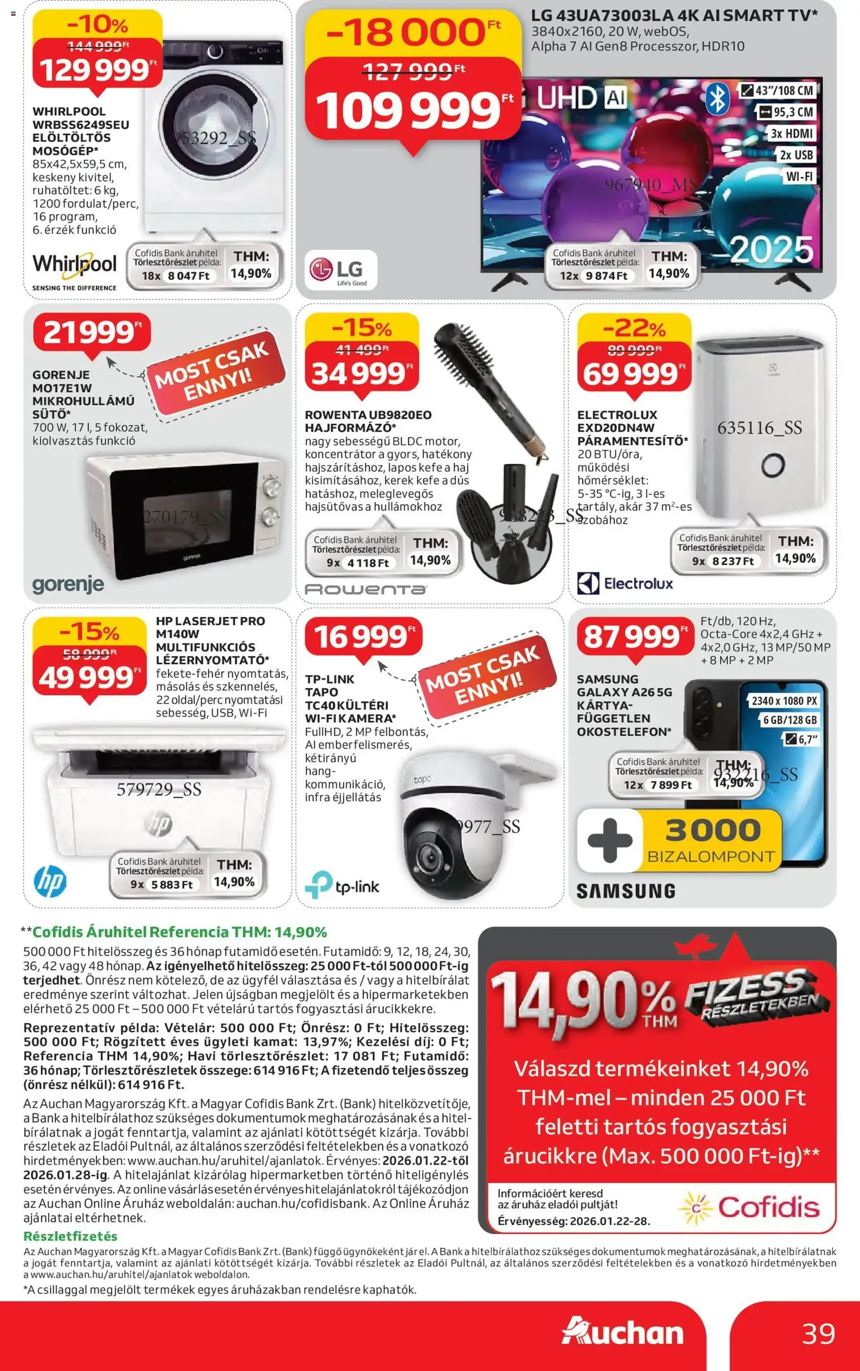 Auchan Akciós újság - 2026.01.22. érvényes szórólap 39 oldal 44 oldalból