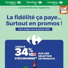 Carrefour contact catalogue - Prévisualisation du catalogue valable à partir du 01/01/2026
