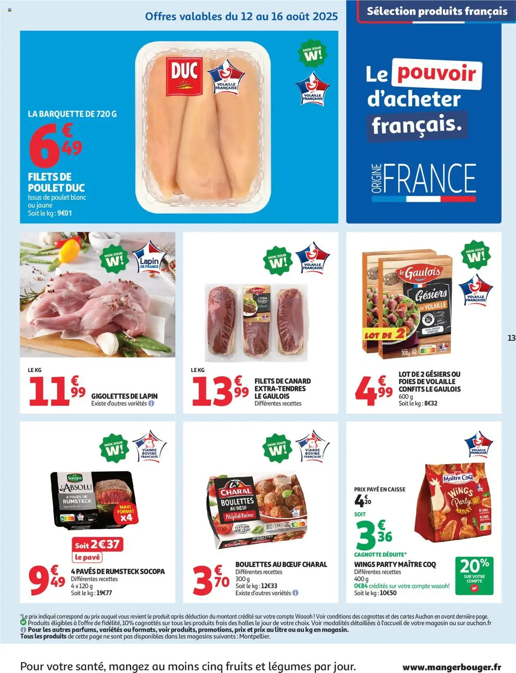 Auchan prospectus - brochure valable à partir du 12/08/2025, page 13 sur 38 Auchan prospectus - brochure valable à partir du 12/08/2025, page 13 sur 38