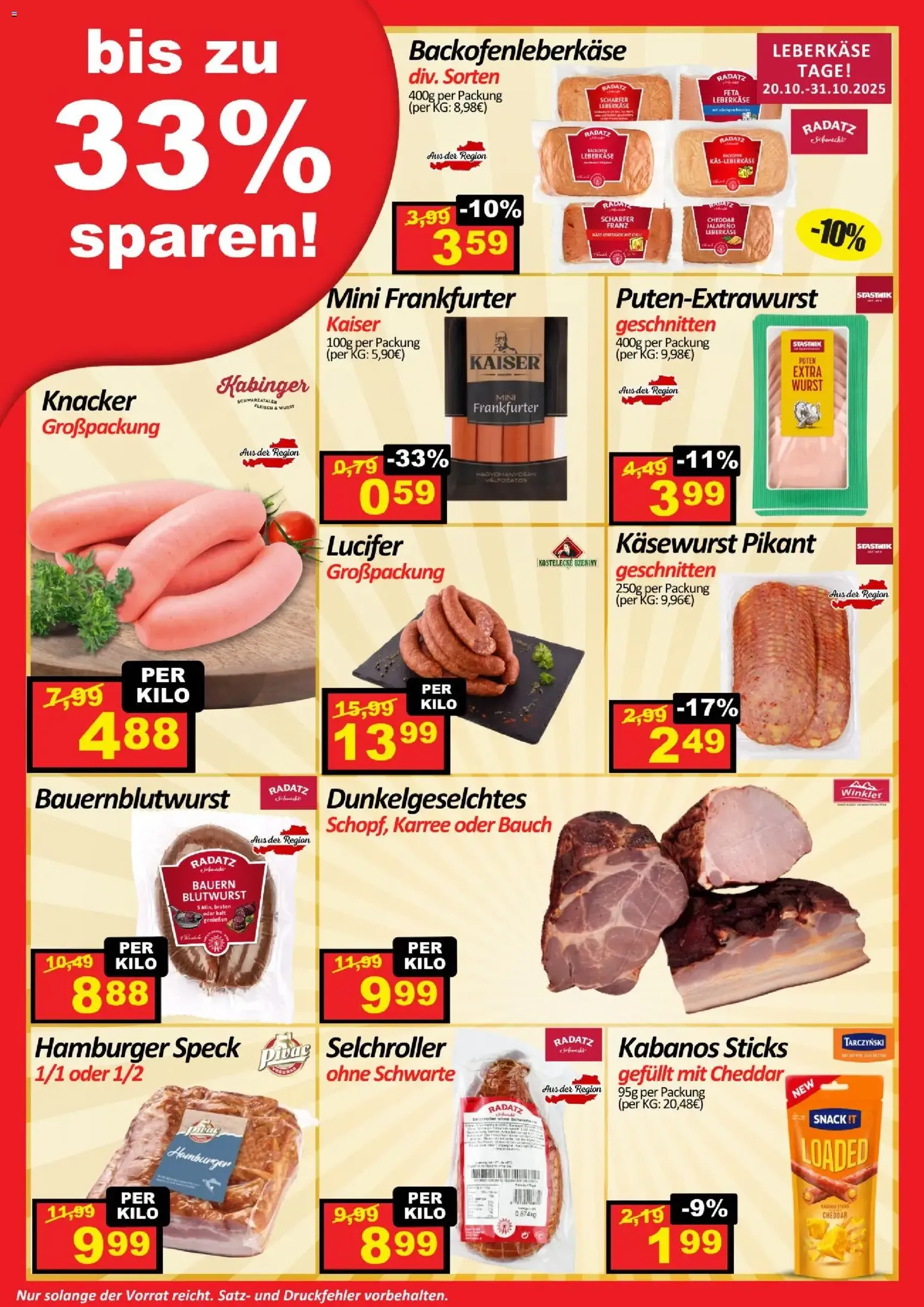 Wurstico Abholmarkt Flugblatt - Gültiger Prospekt ab 23.10.2025, Seite 2 von insgesamt 4