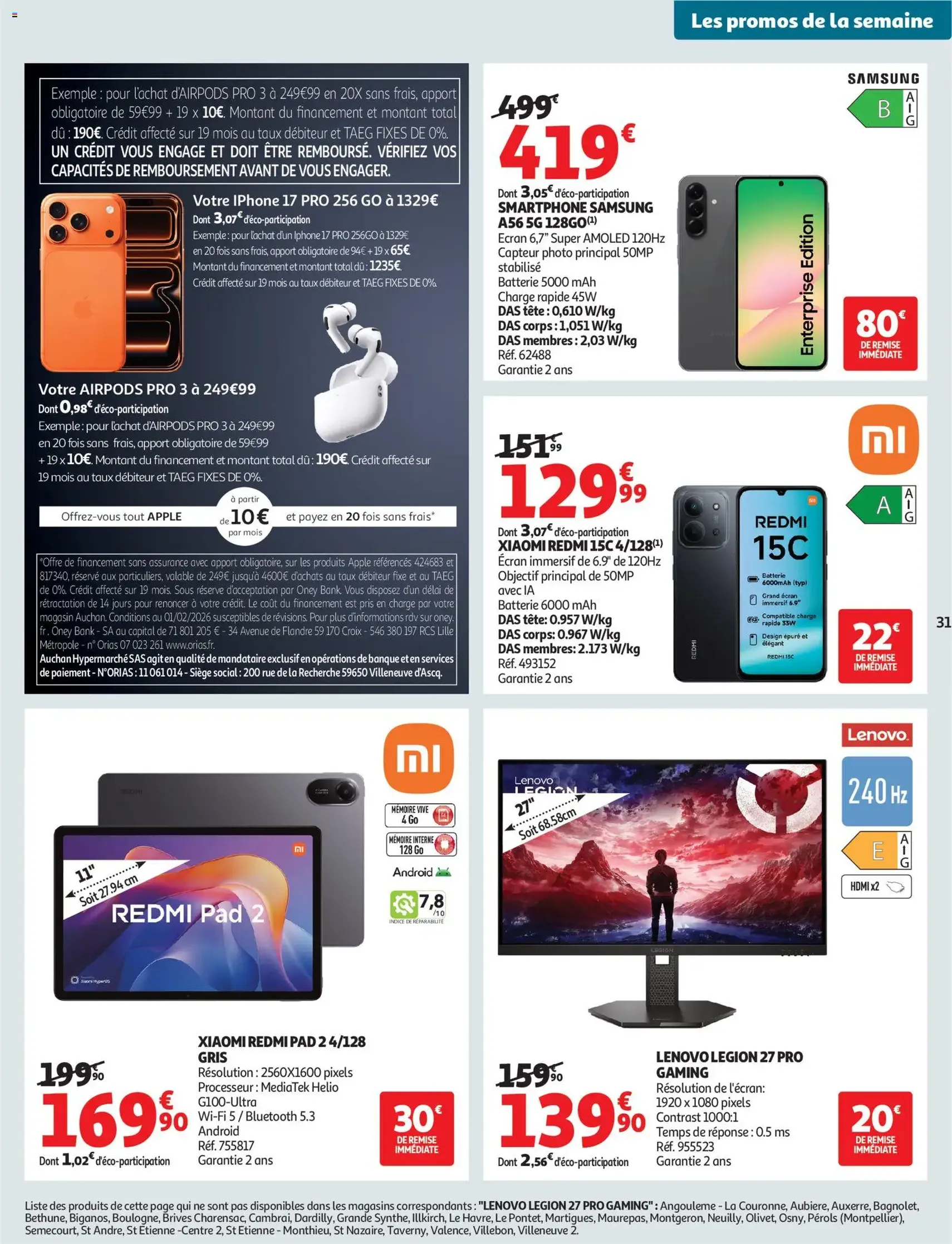 Auchan prospectus - brochure valable à partir du 03/02/2026, page 31 sur 42