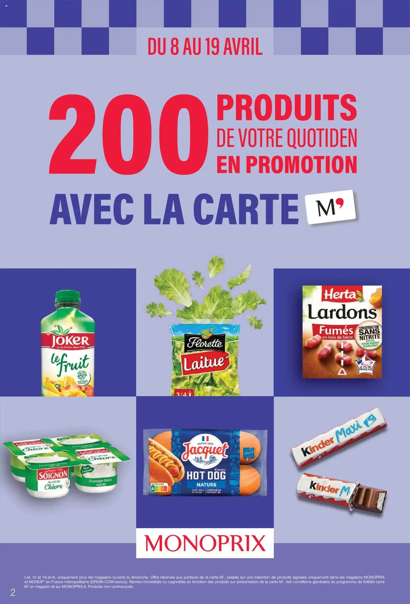 Monoprix catalogue - brochure valable à partir du 08/04/2026, page 2 sur 50