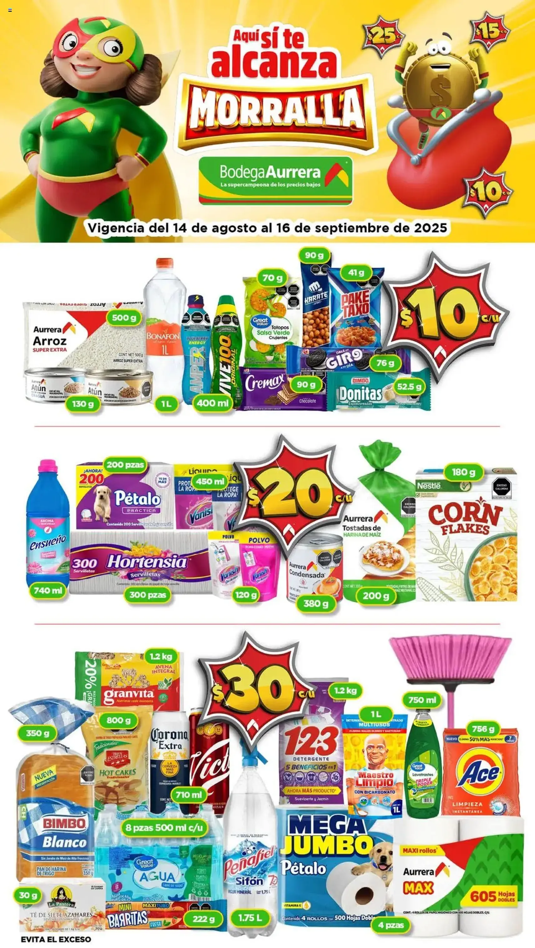 Bodega Aurrerá - Folleto Morralla - folleto válido desde 14/08/2025 página 1 de 10